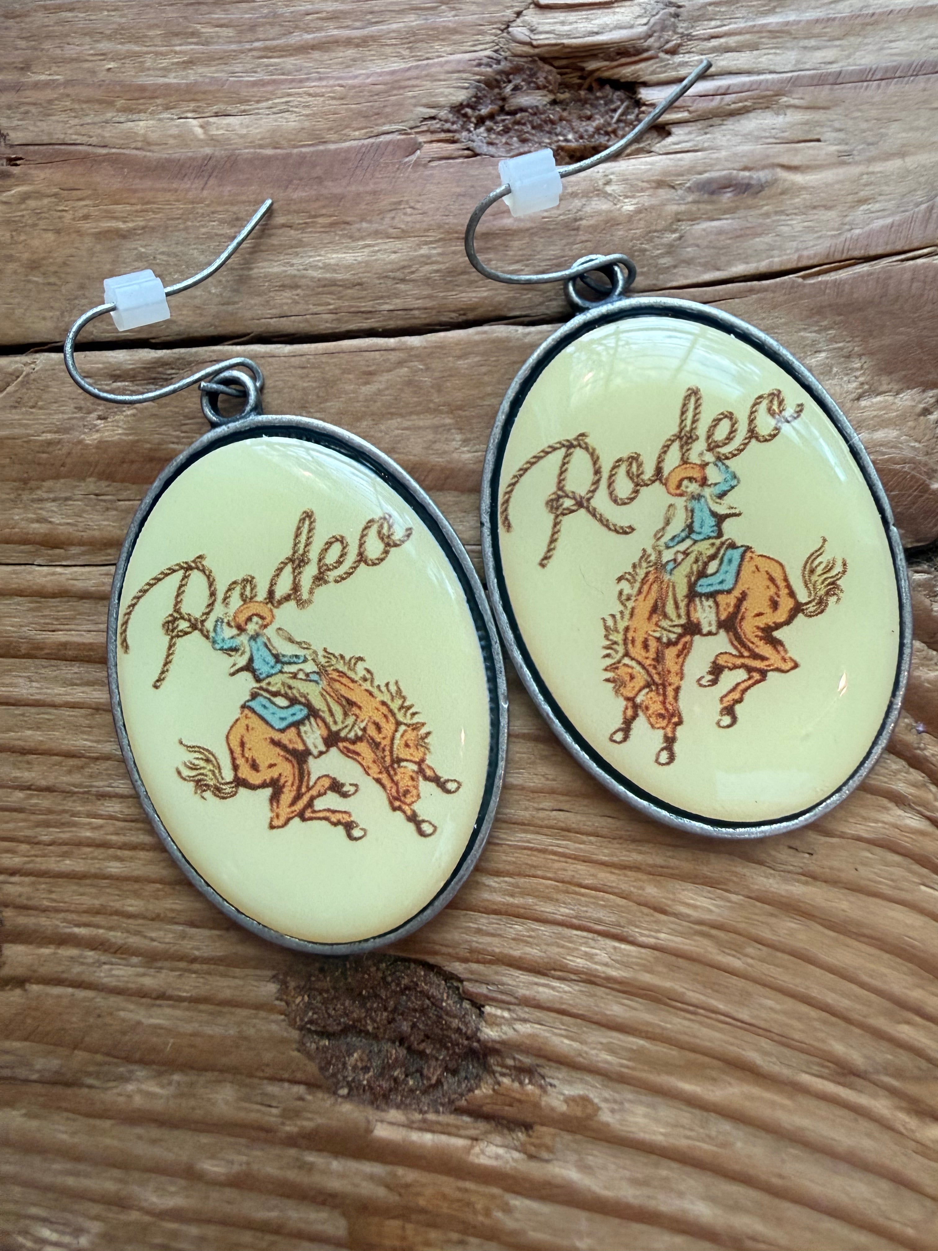 Rodeo Cameo Fashion Earrings