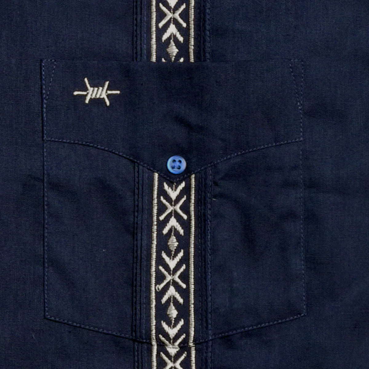 Tejas Guayabera - Armada Plata