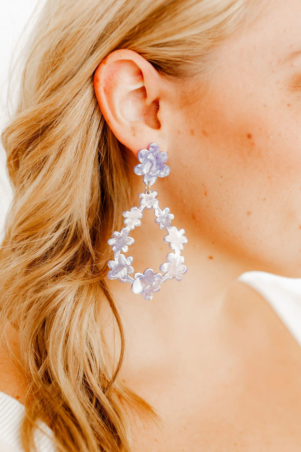 Bianca- Periwinkle Earrings