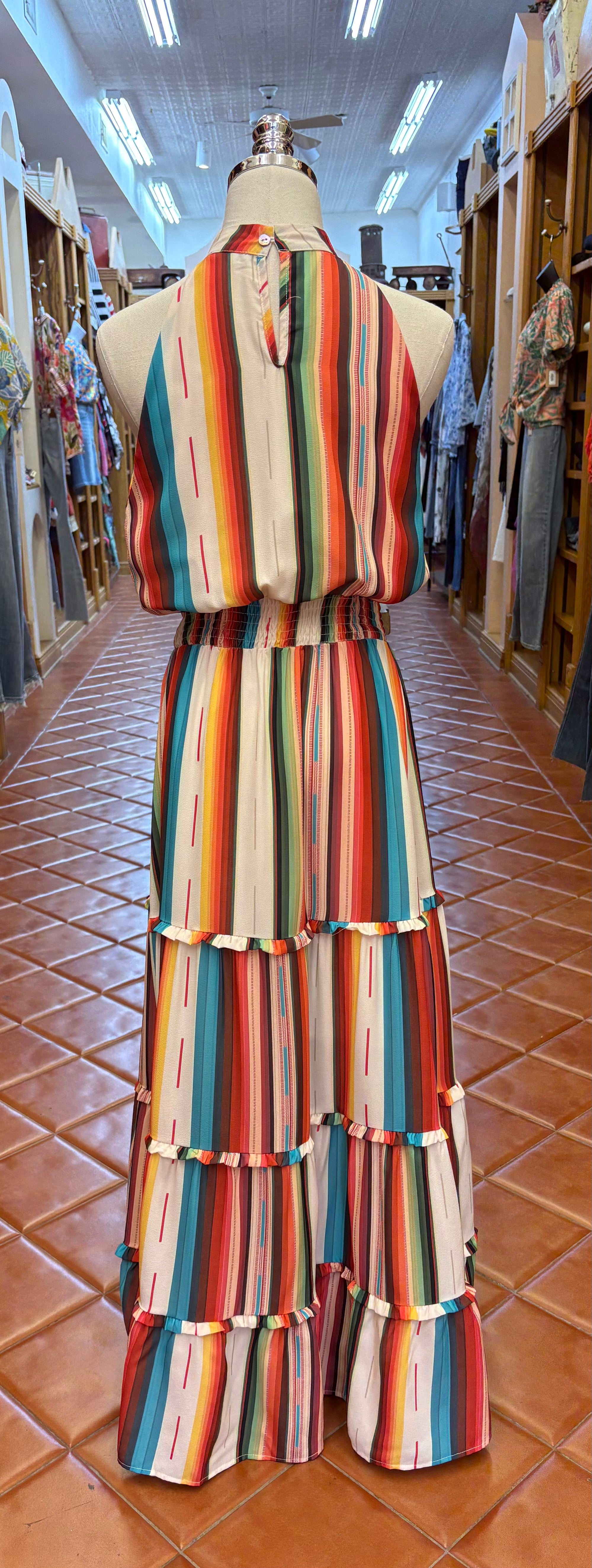 Sleeveless Serape Maxi Dress