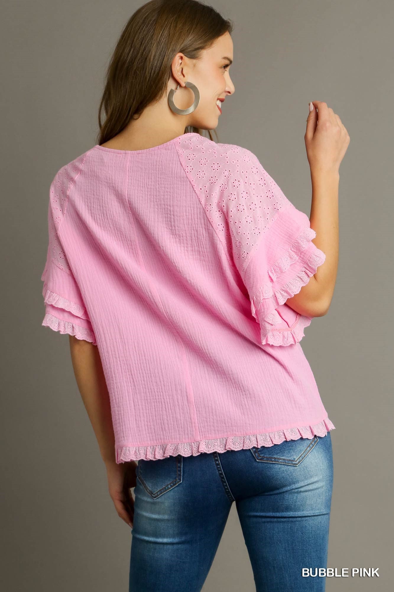 Pink is for Girls Cotton Gauze Top