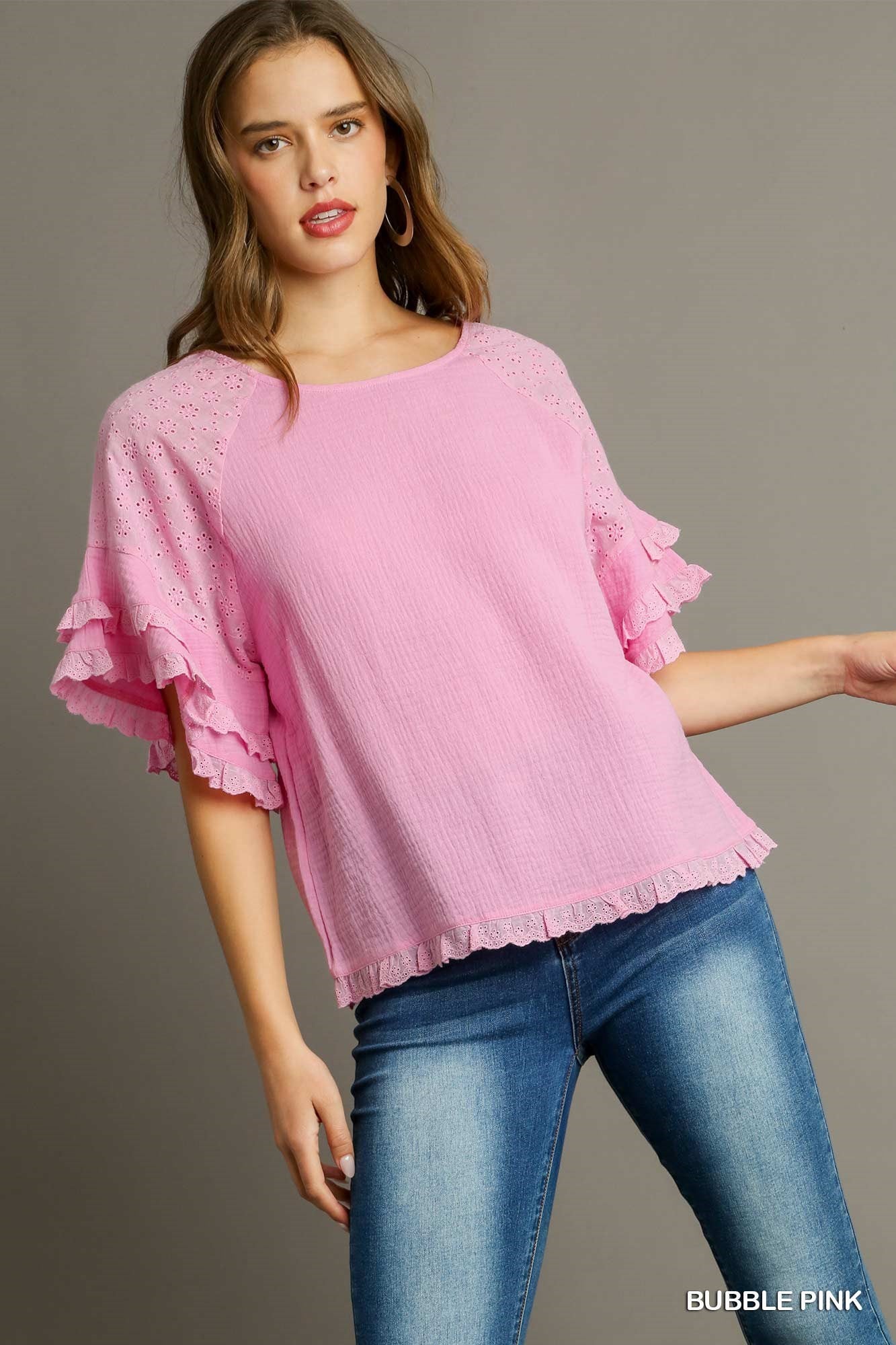 Pink is for Girls Cotton Gauze Top