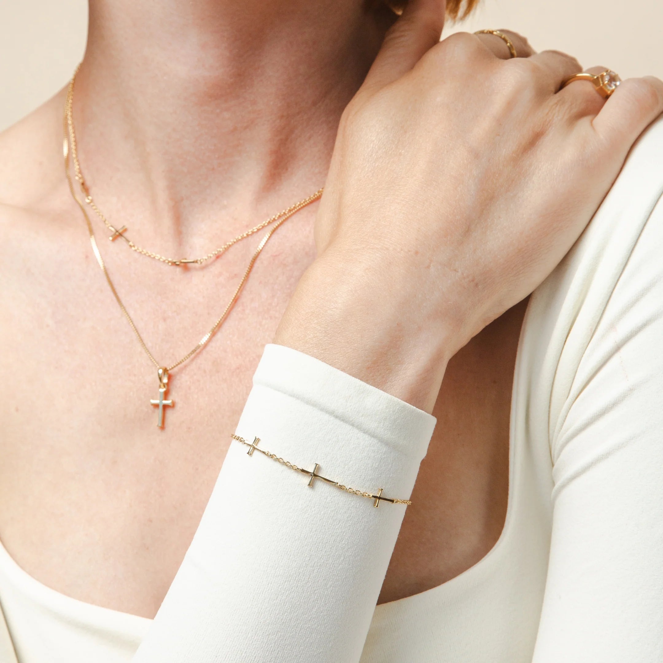 Calvary Cross Bracelet-Gold