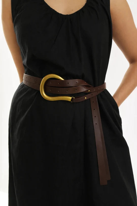 Laurel Belt-Dark Brown