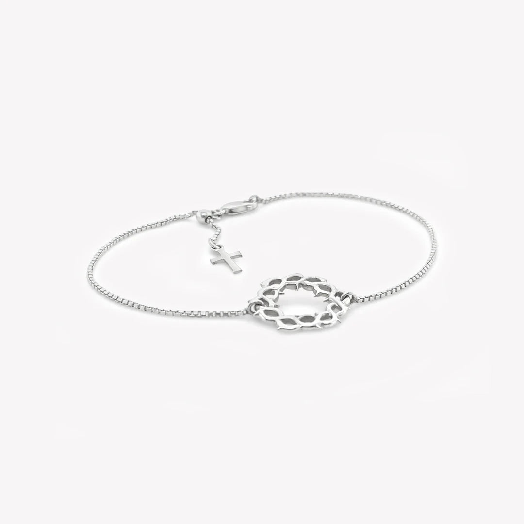 Crown of Thorns Bracelet-Silver