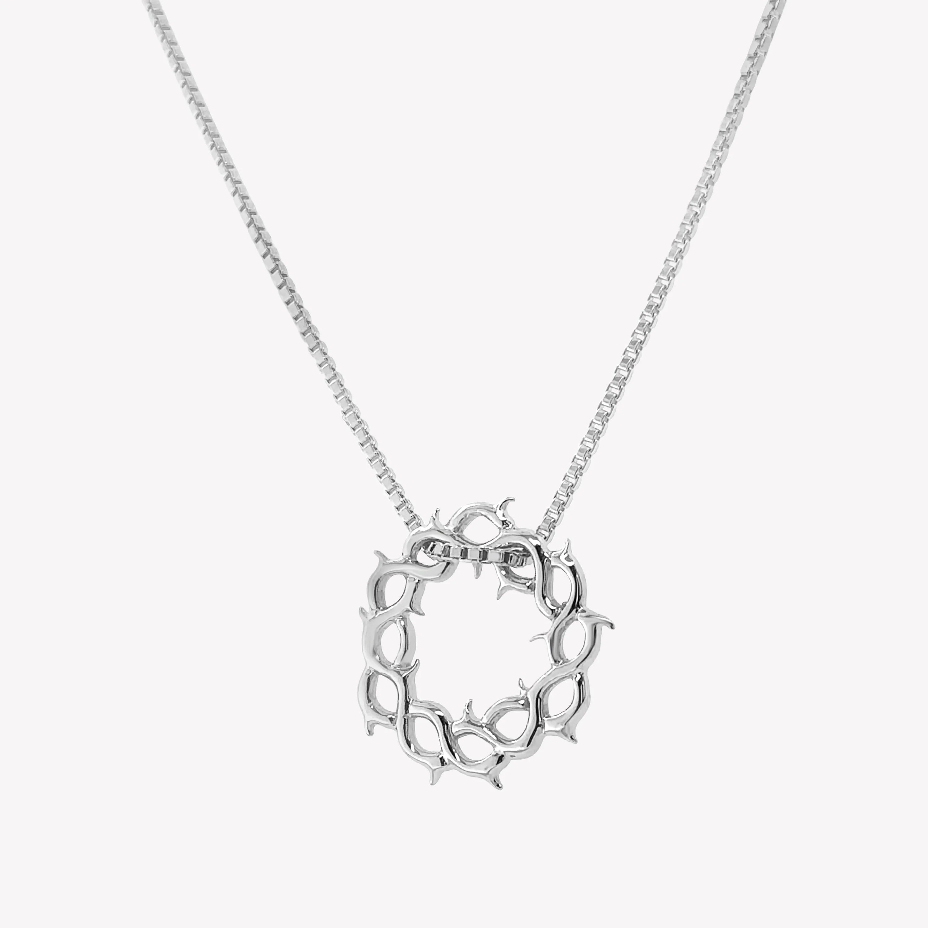 Crown of Thorns Necklace- Silver