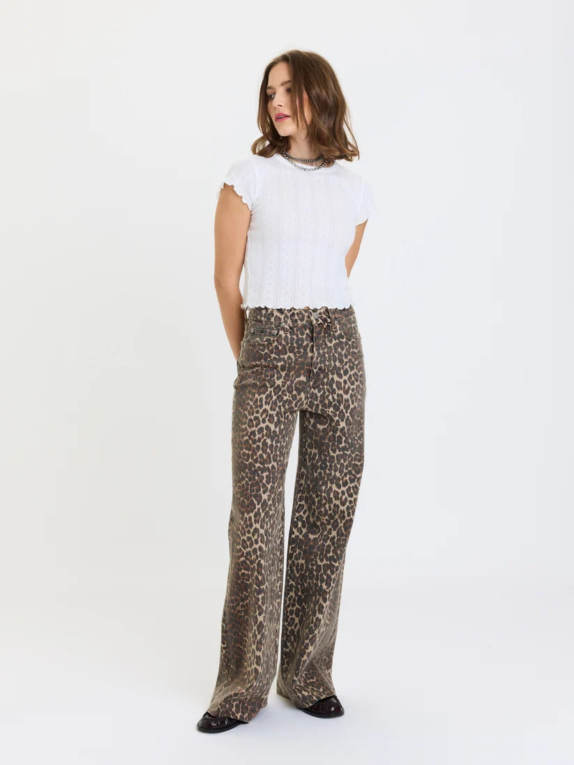 Far Out High Rise Wide Leg by Daze