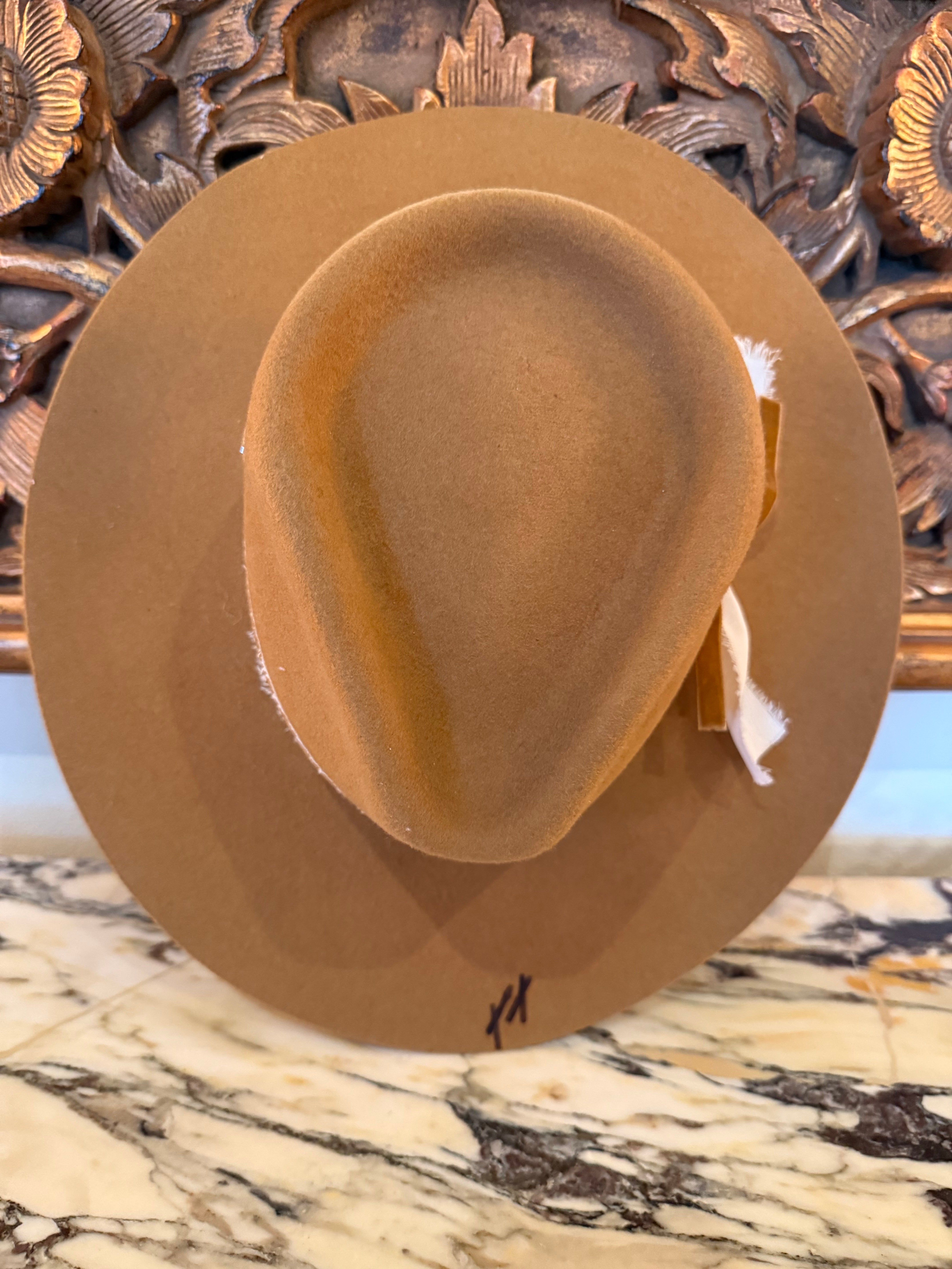 One of a Kind Women's Felt Brown Hat