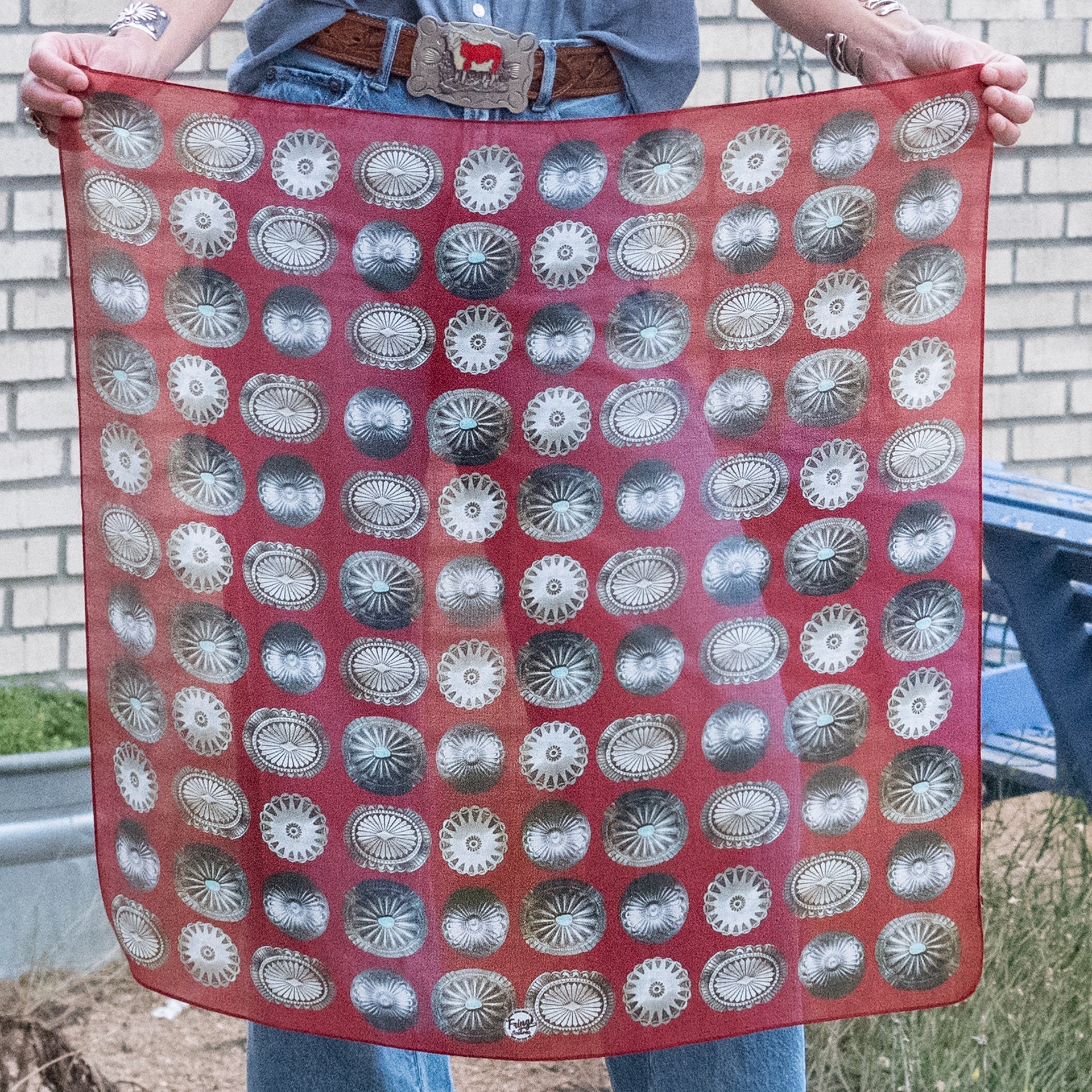 Big Concho Bandana- Red