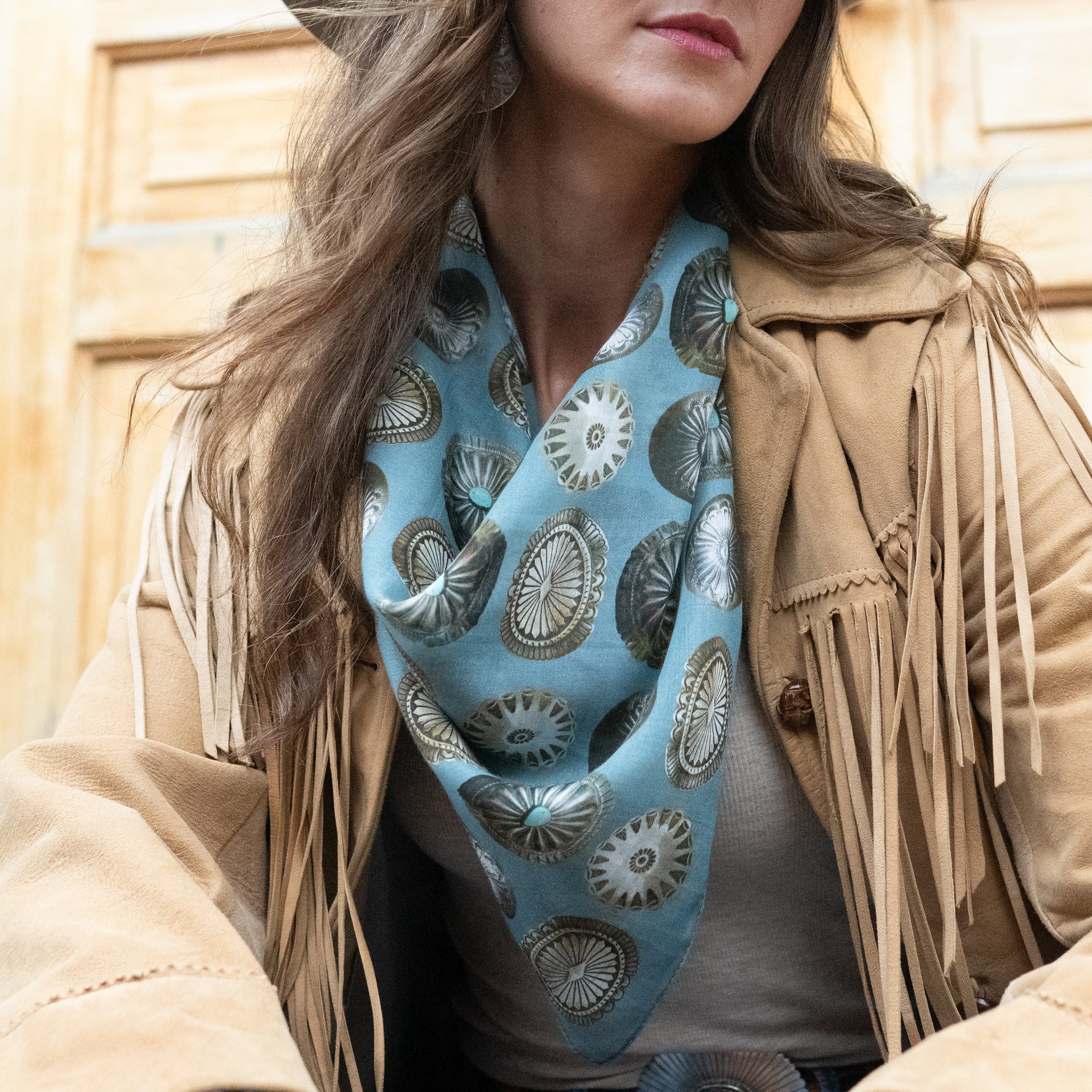 Big Concho Bandana- Chambray