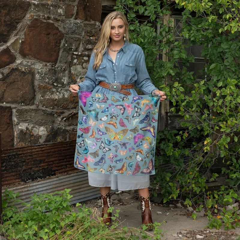 Butterfly Bandana- Chambray