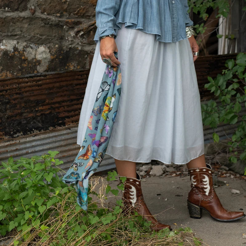 Butterfly Bandana- Chambray