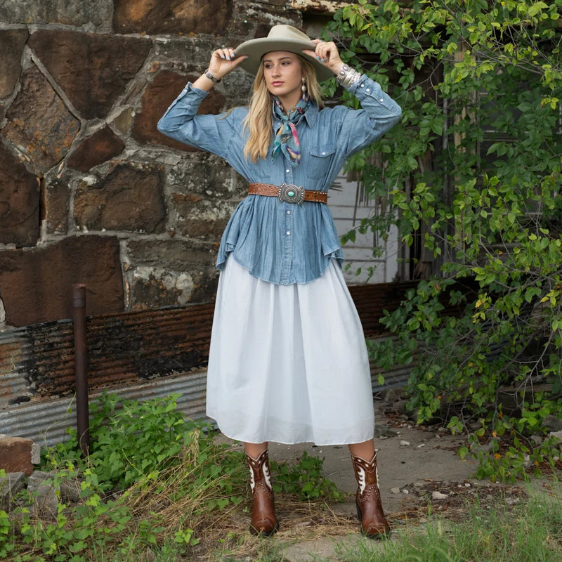 Butterfly Bandana- Chambray