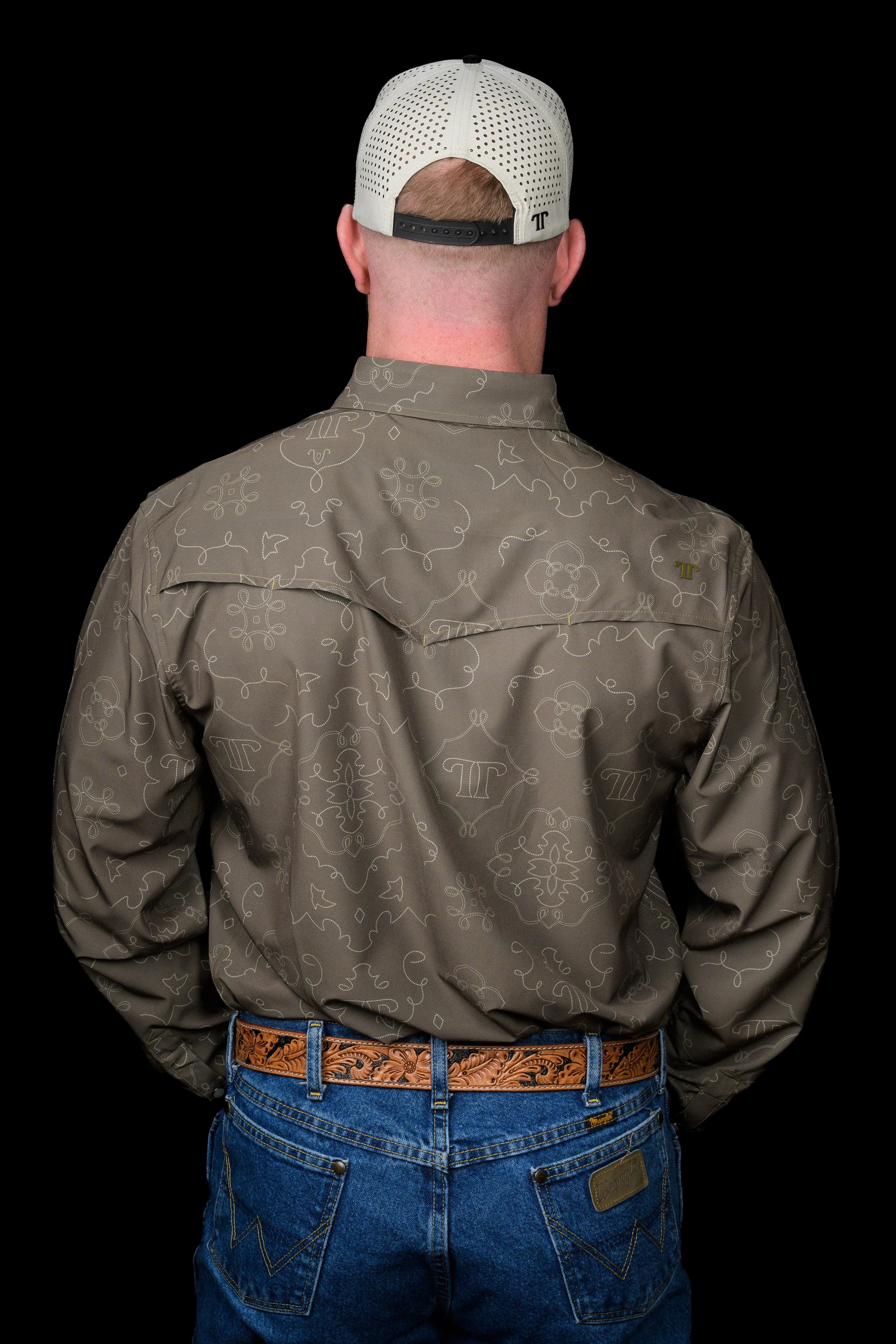 The Carson in Green - Long Sleeve Snap Shirt by Ferrell
