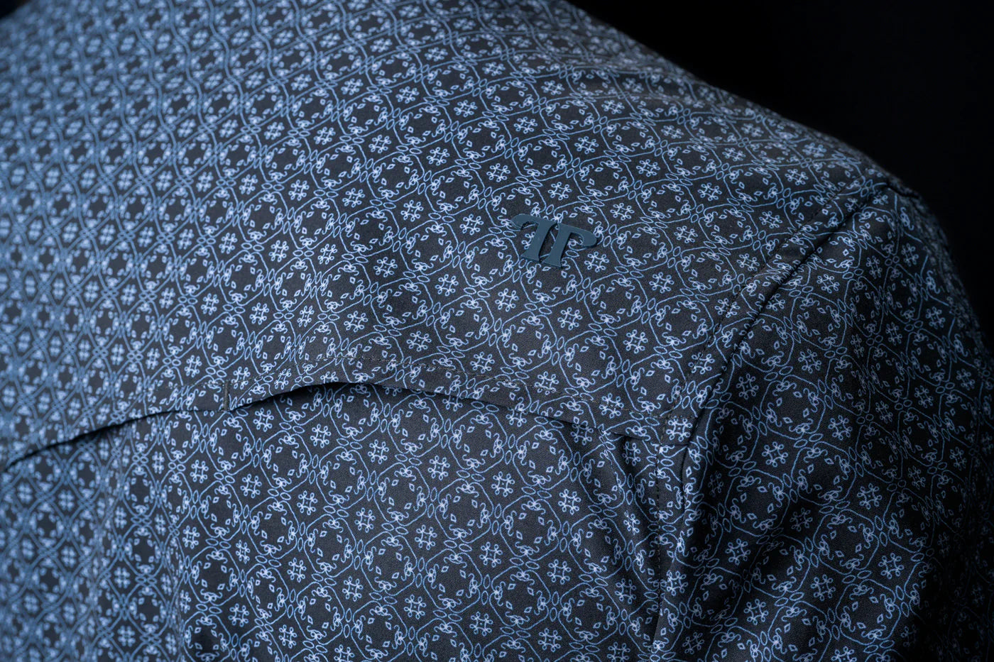 The Silas in Black- Long Sleeve Snap Shirt by Ferrell