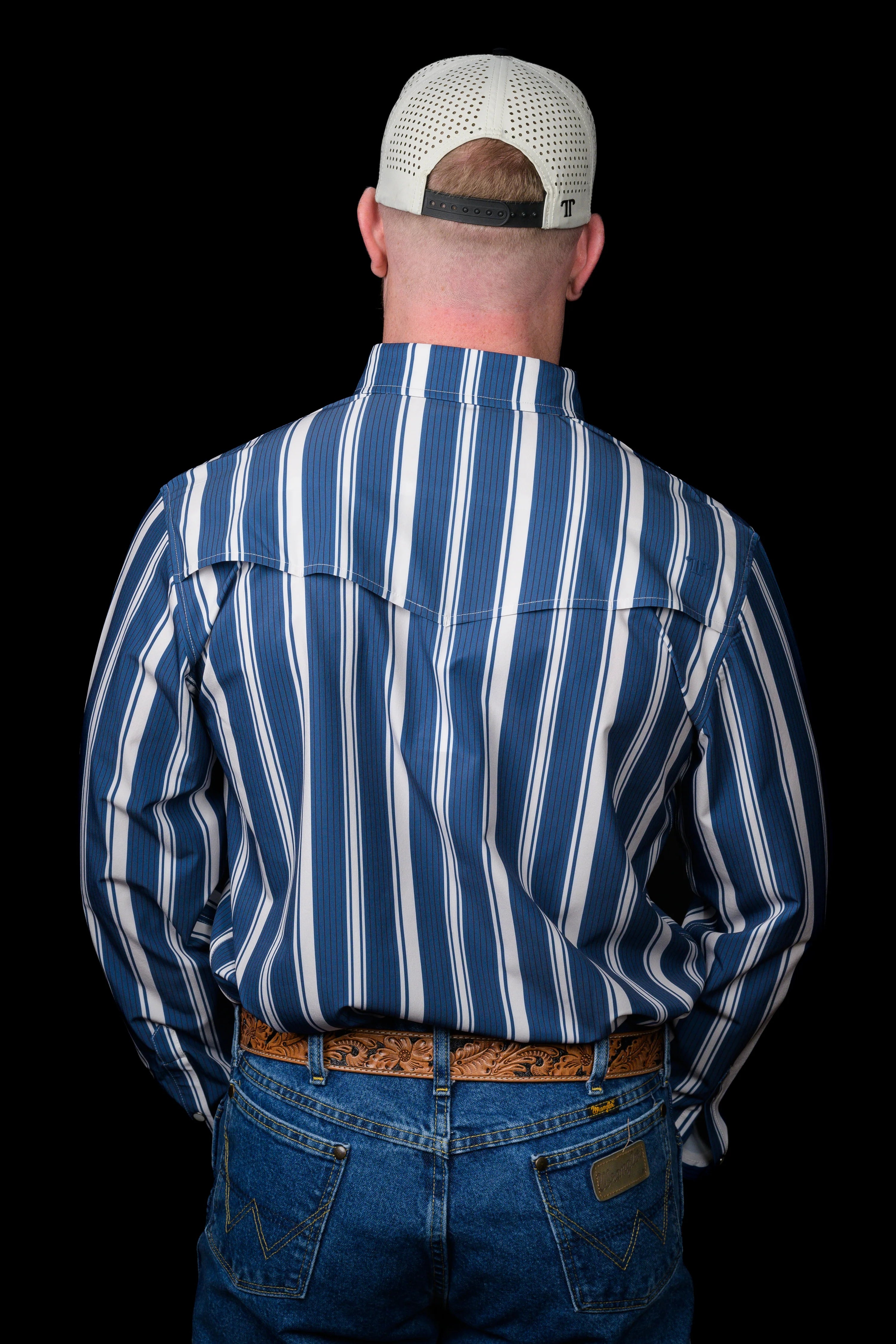 The Atlas in Blue - Long Sleeve Snap Shirt by Ferrell