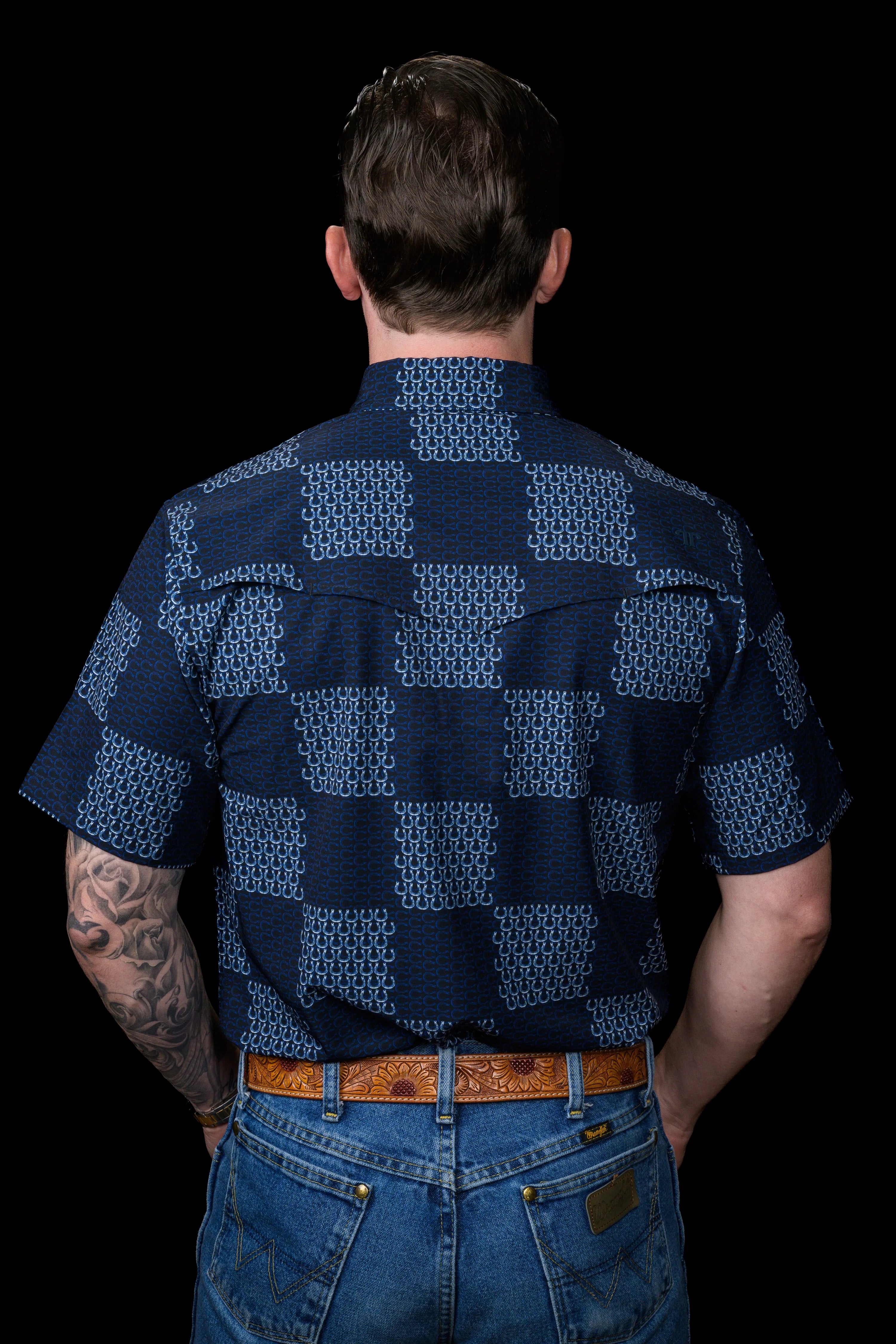 The Dallas in Blue Short Sleeve Snap by Ferrell
