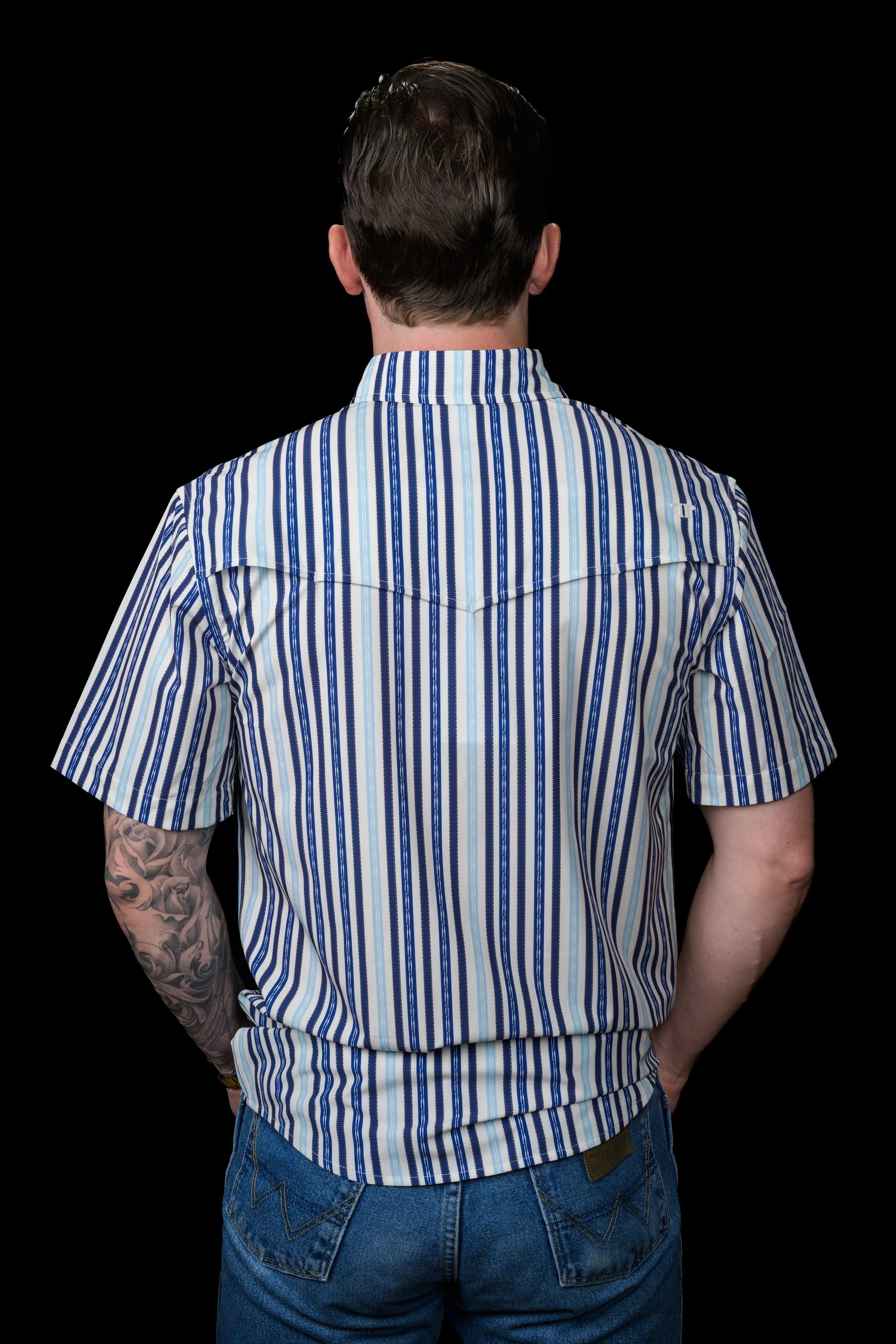 The Wyatt Blue Short Sleeve Snap by Ferrell