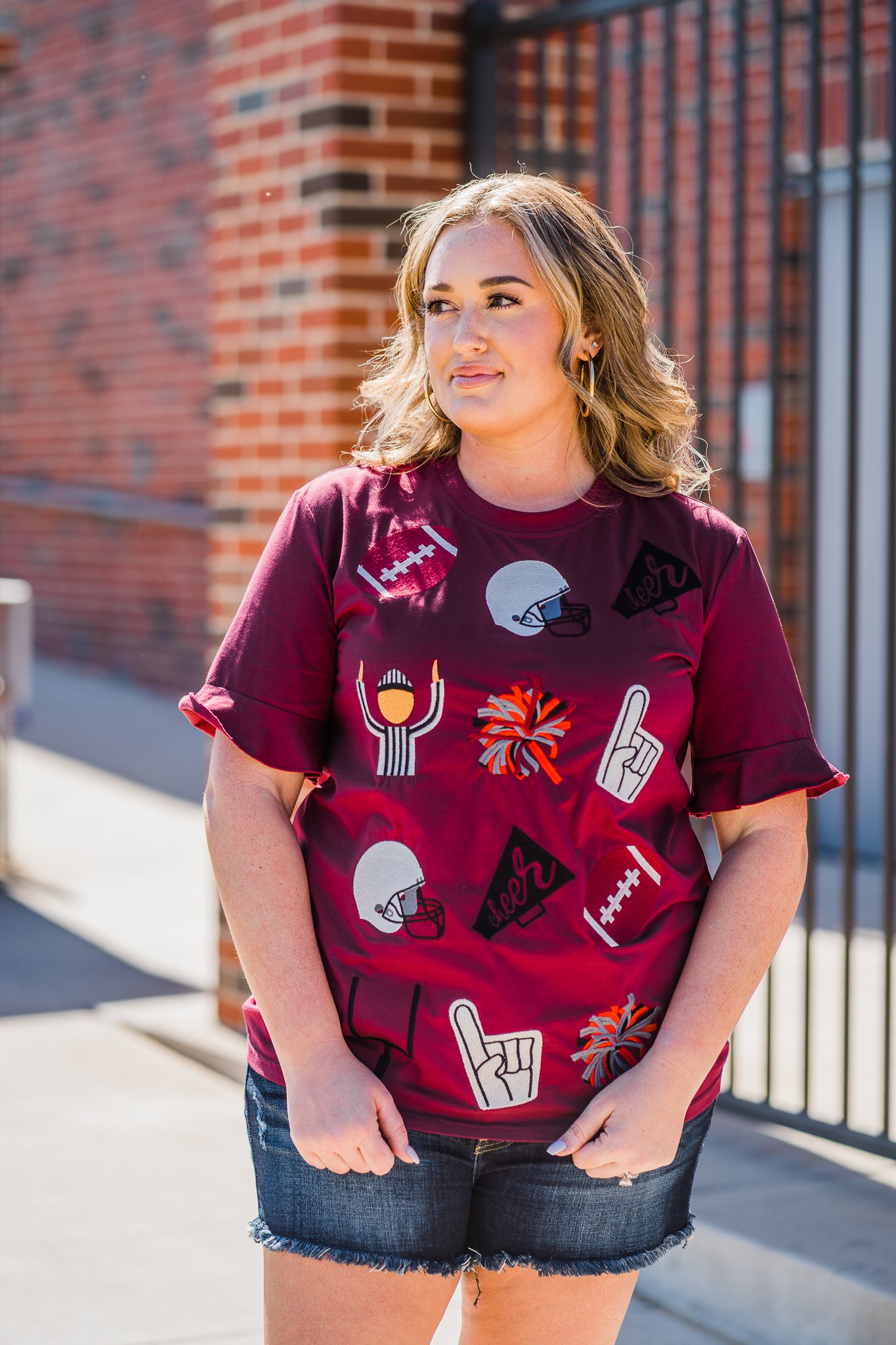 Maroon Friday Night Lights Tee by Layerz