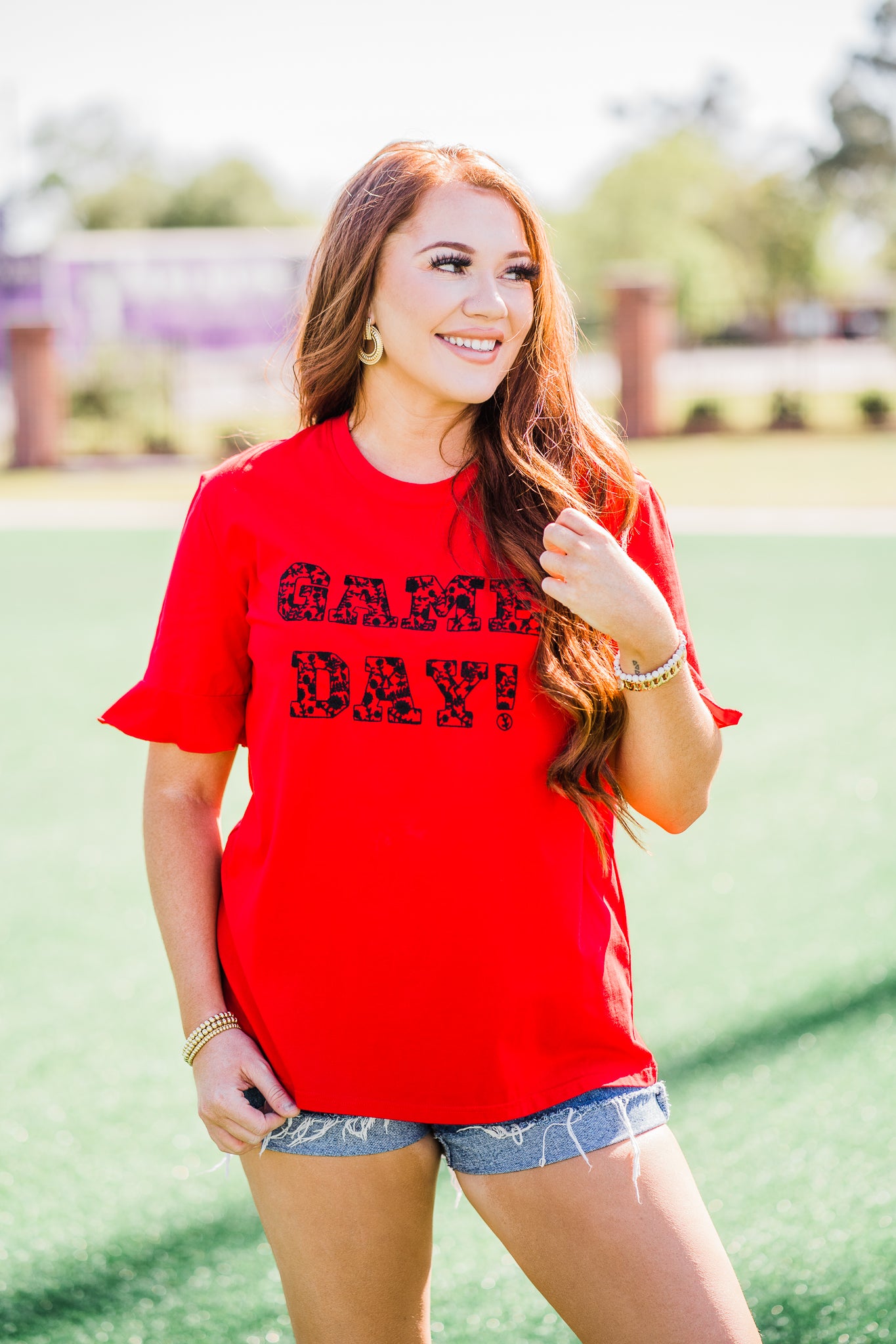 Red & Black Game Day Spirit Tee by Layerz