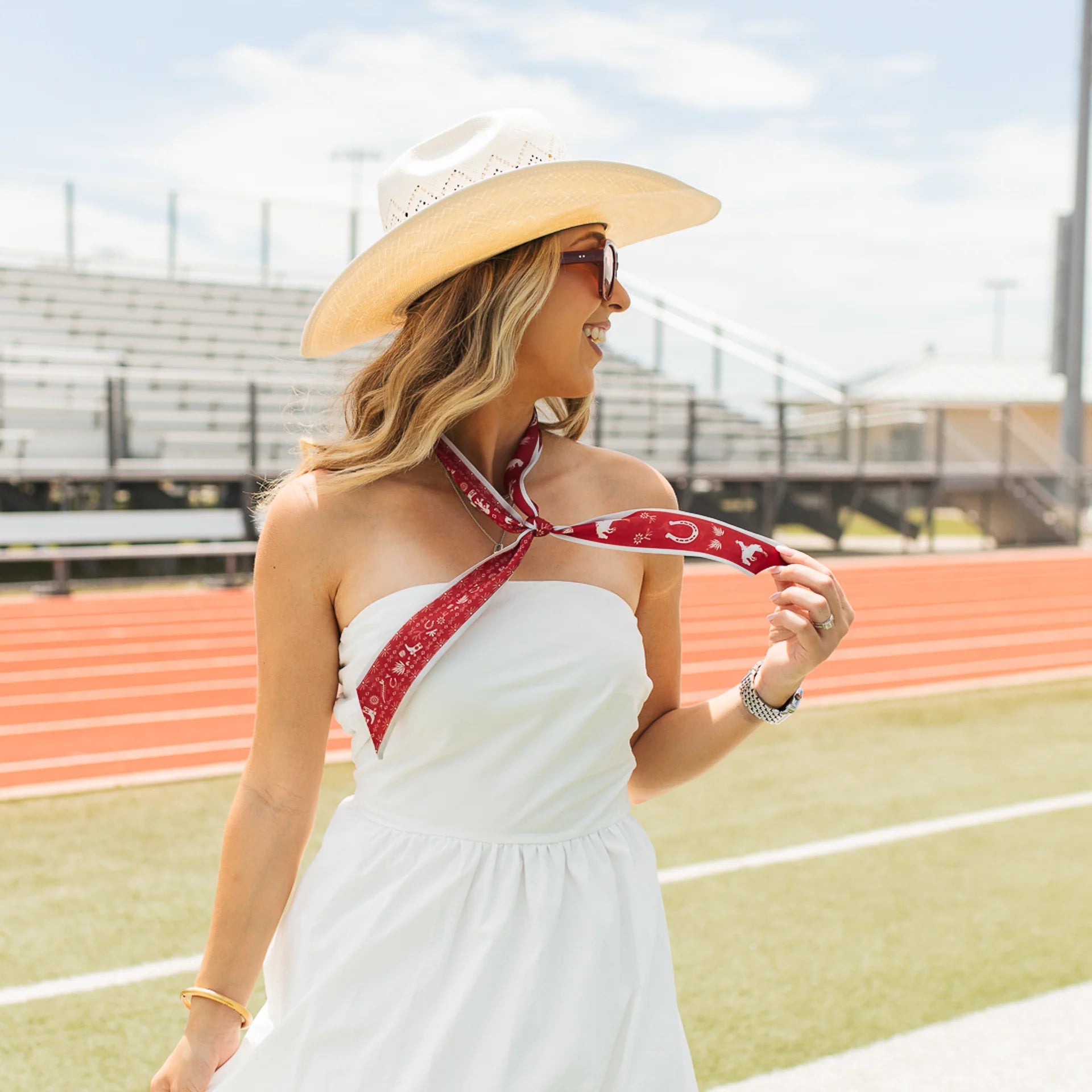 Game Day Down South Doily Twilly- Red