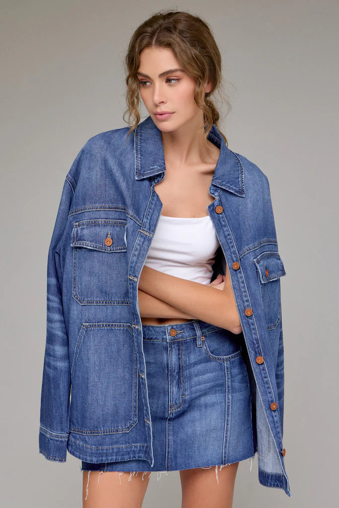 Hidden Oversized Shacket