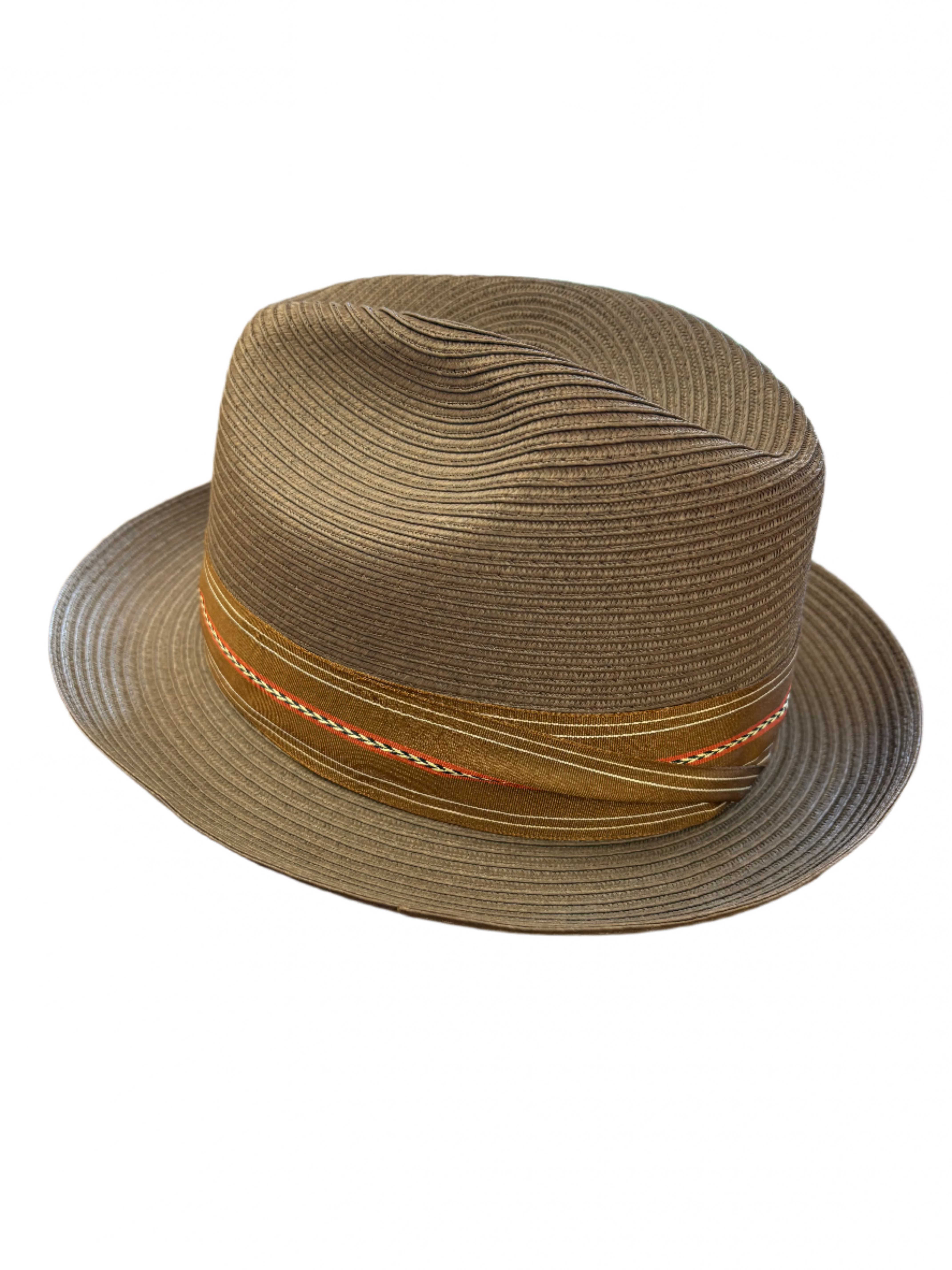 Pinzano Brown Eisenhower Milan Straw Hat