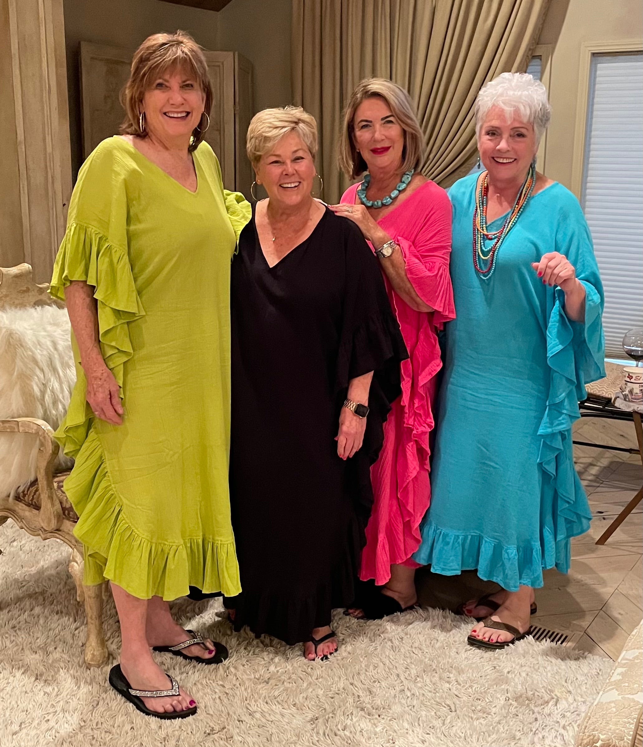 Fuchsia Cotton Gauze Kaftan/Muumuu