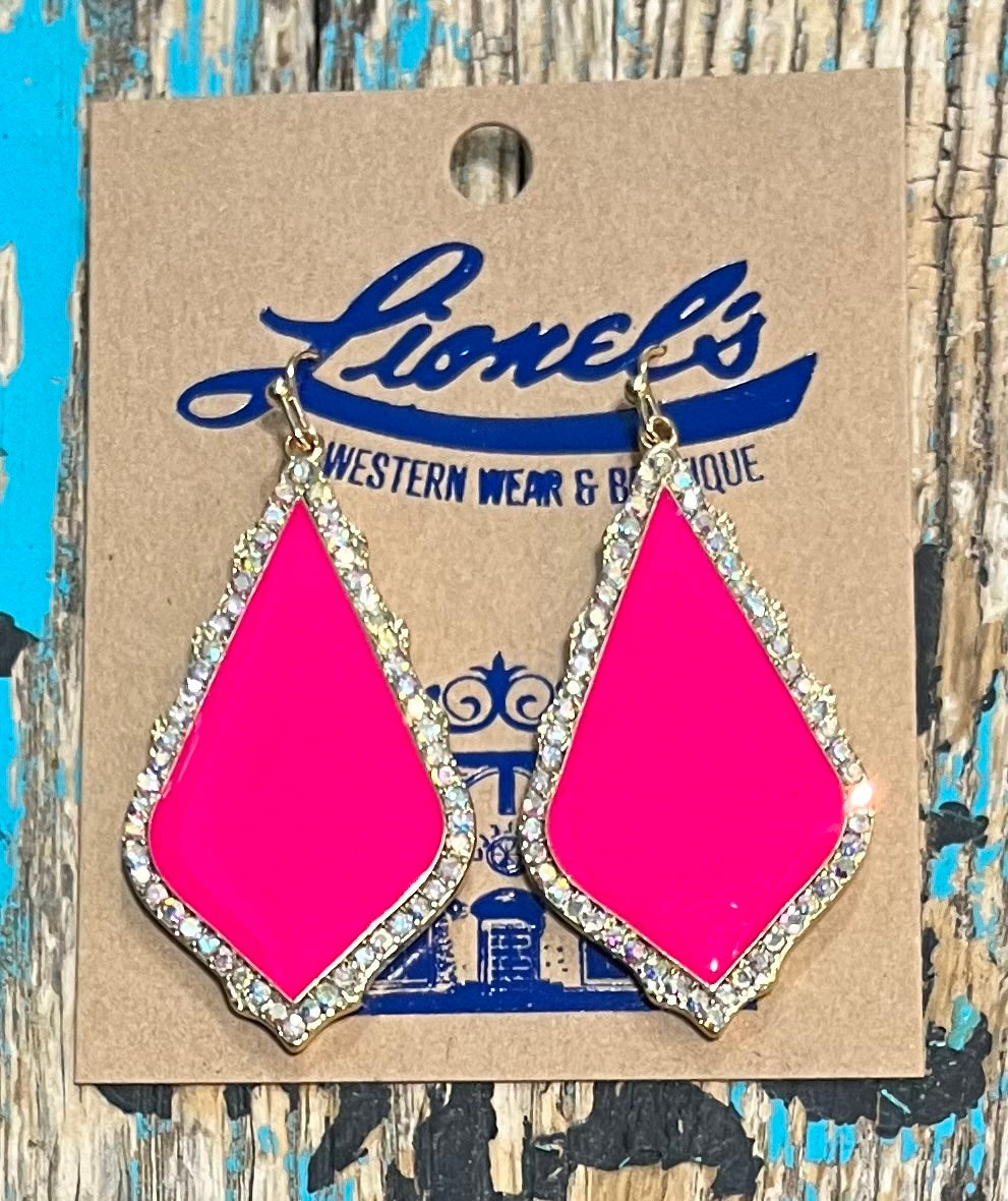 Hot Pink Kendra Look Earrings for the Holiday