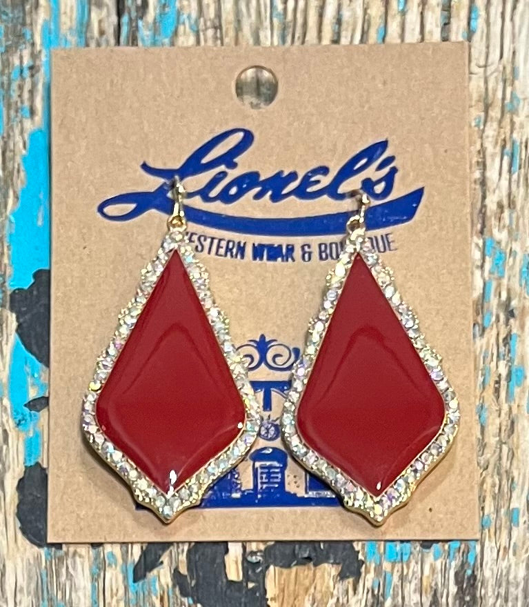 Maroon Kendra Look Earrings for the Holiday