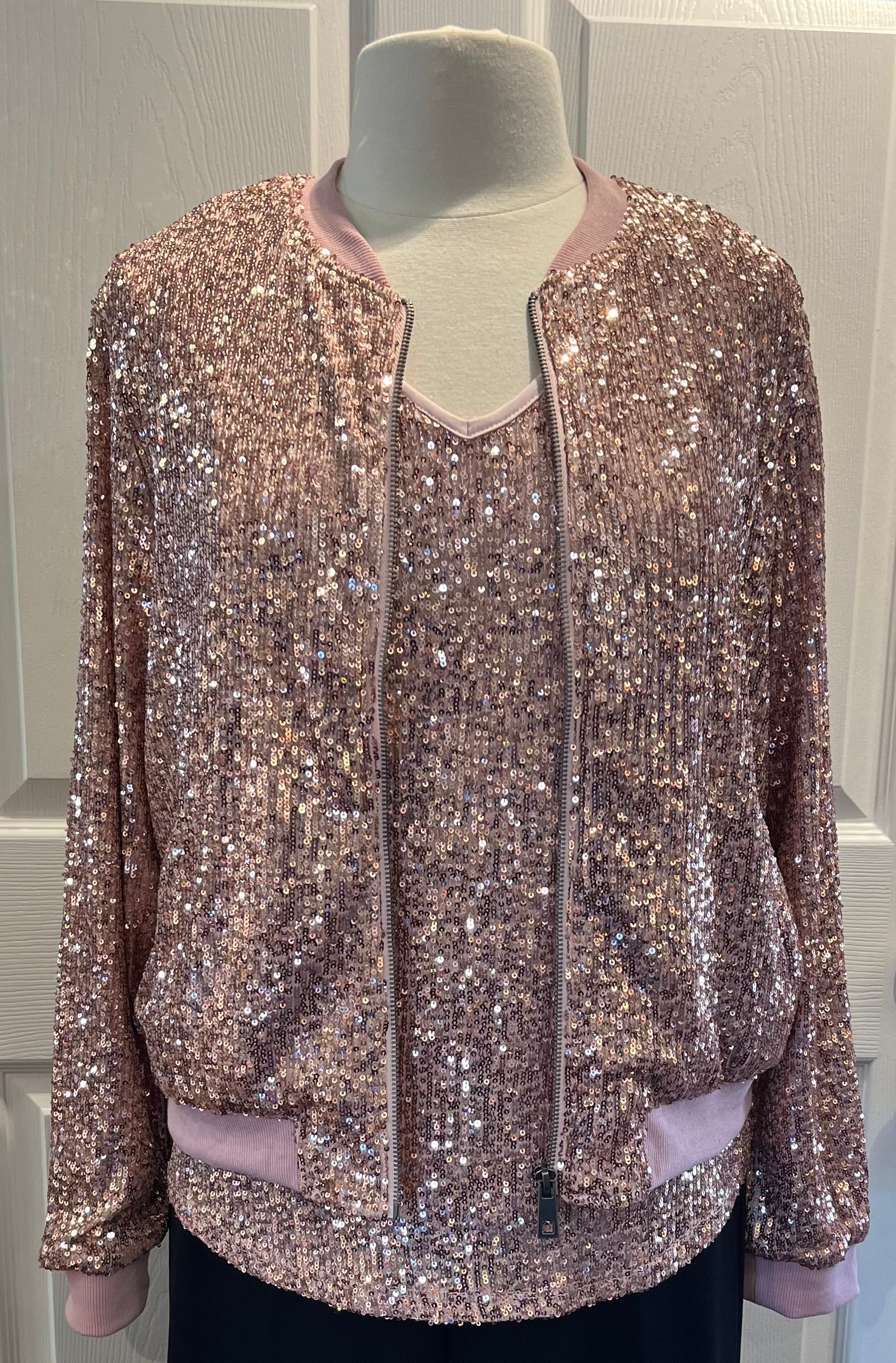 Rose Gold Sequin Tank Top