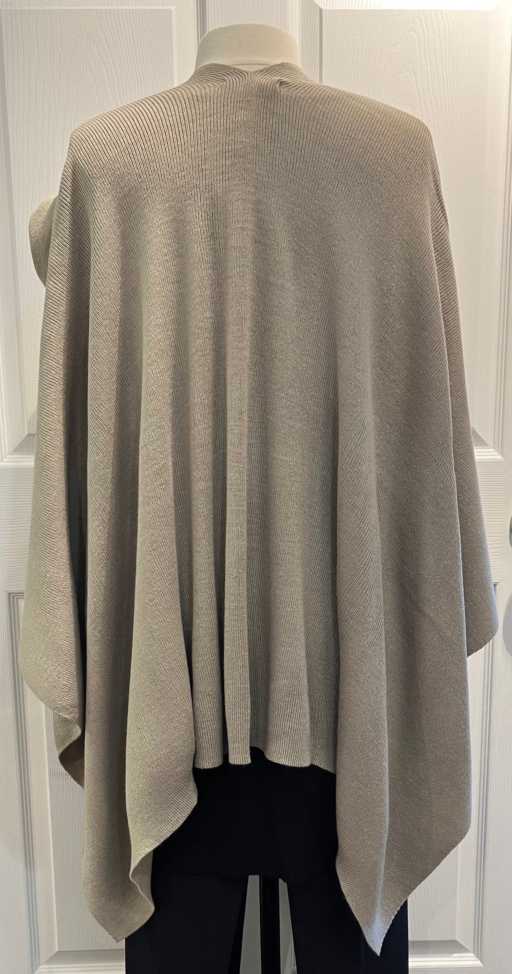 Khaki Classic Knit Keyhole Wrap