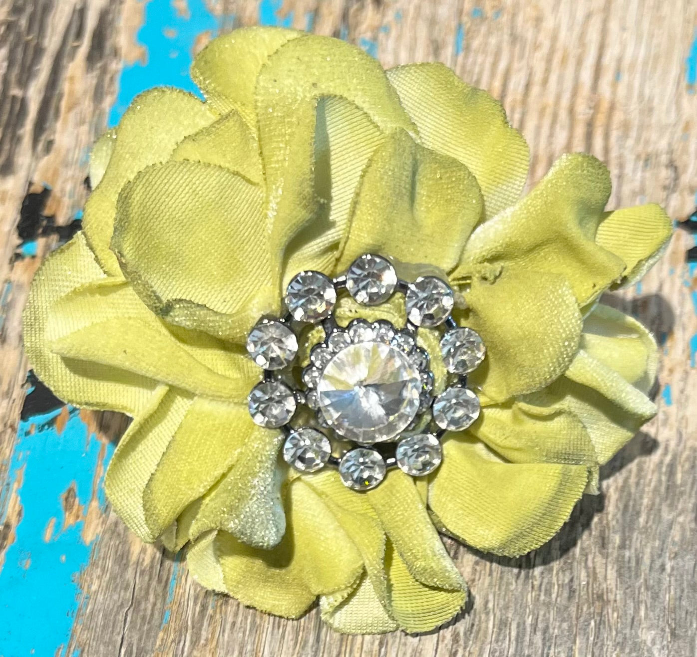Sage Green Flower Scarf Slide