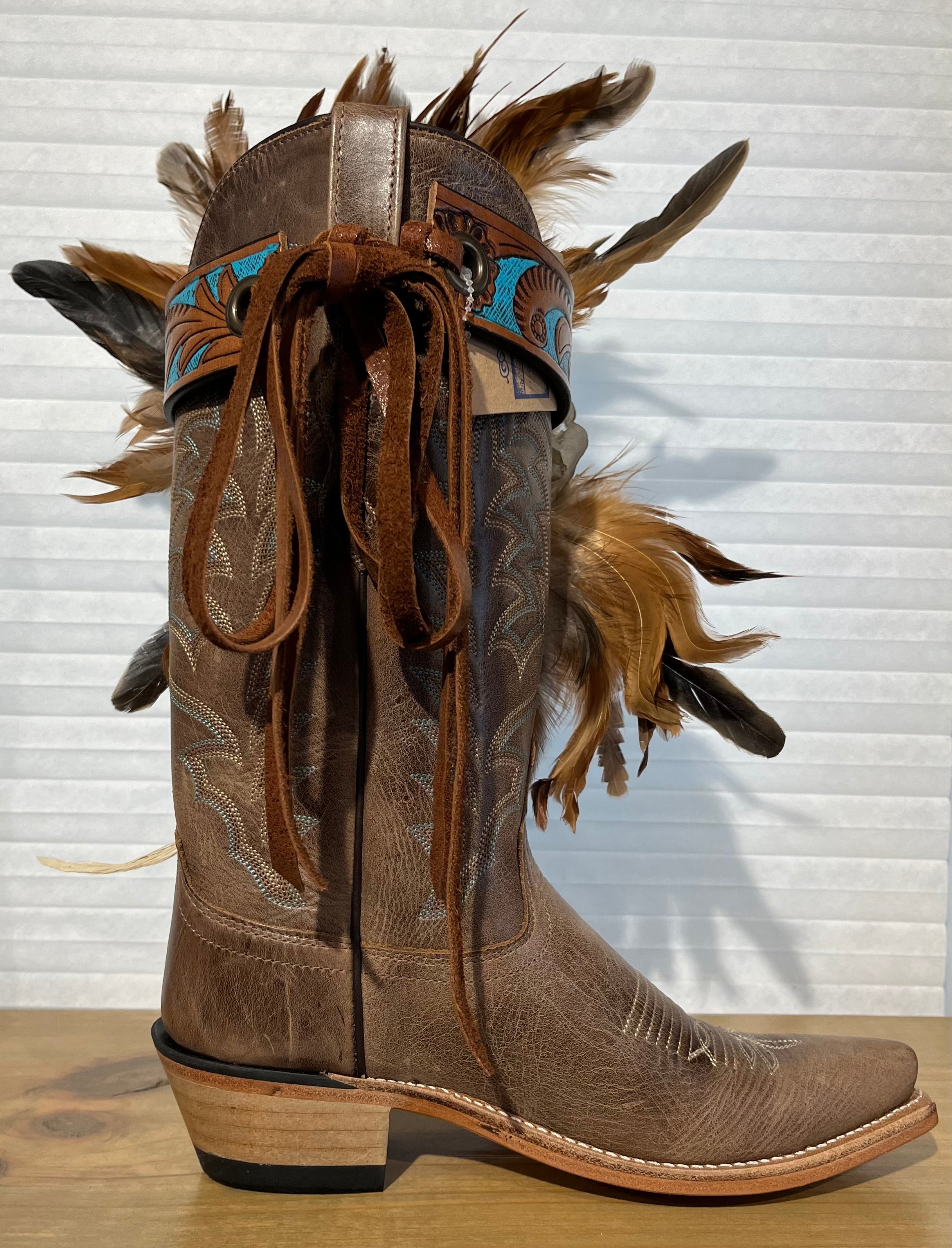 One of a Kind Boot Wrap/Belt/Crystal/Cross