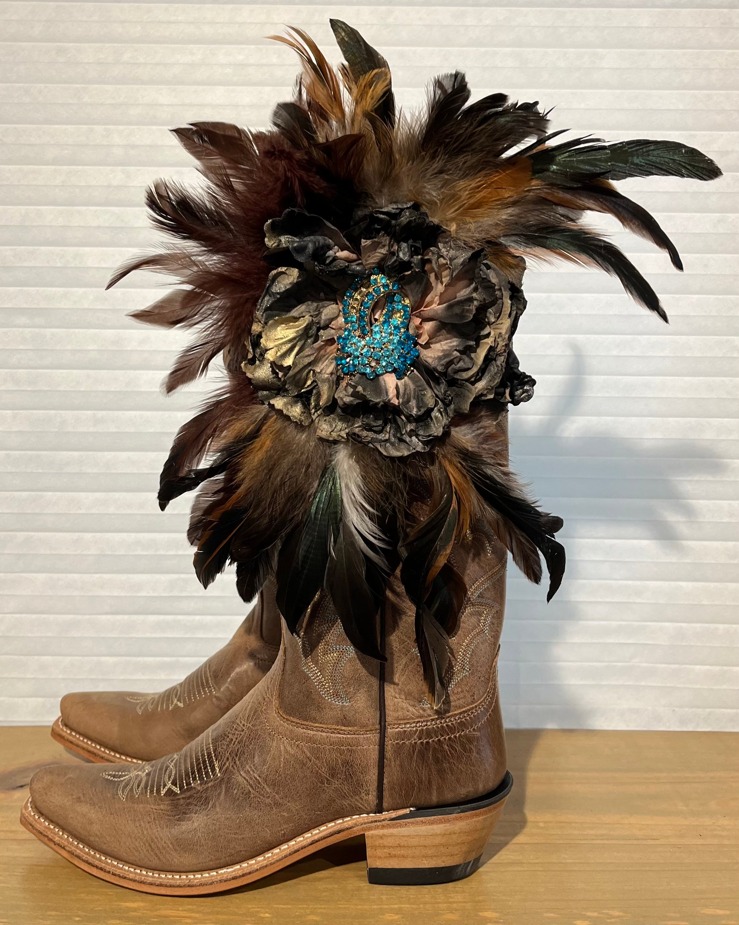 One of a Kind Boot Wrap/Belt/Turquoise