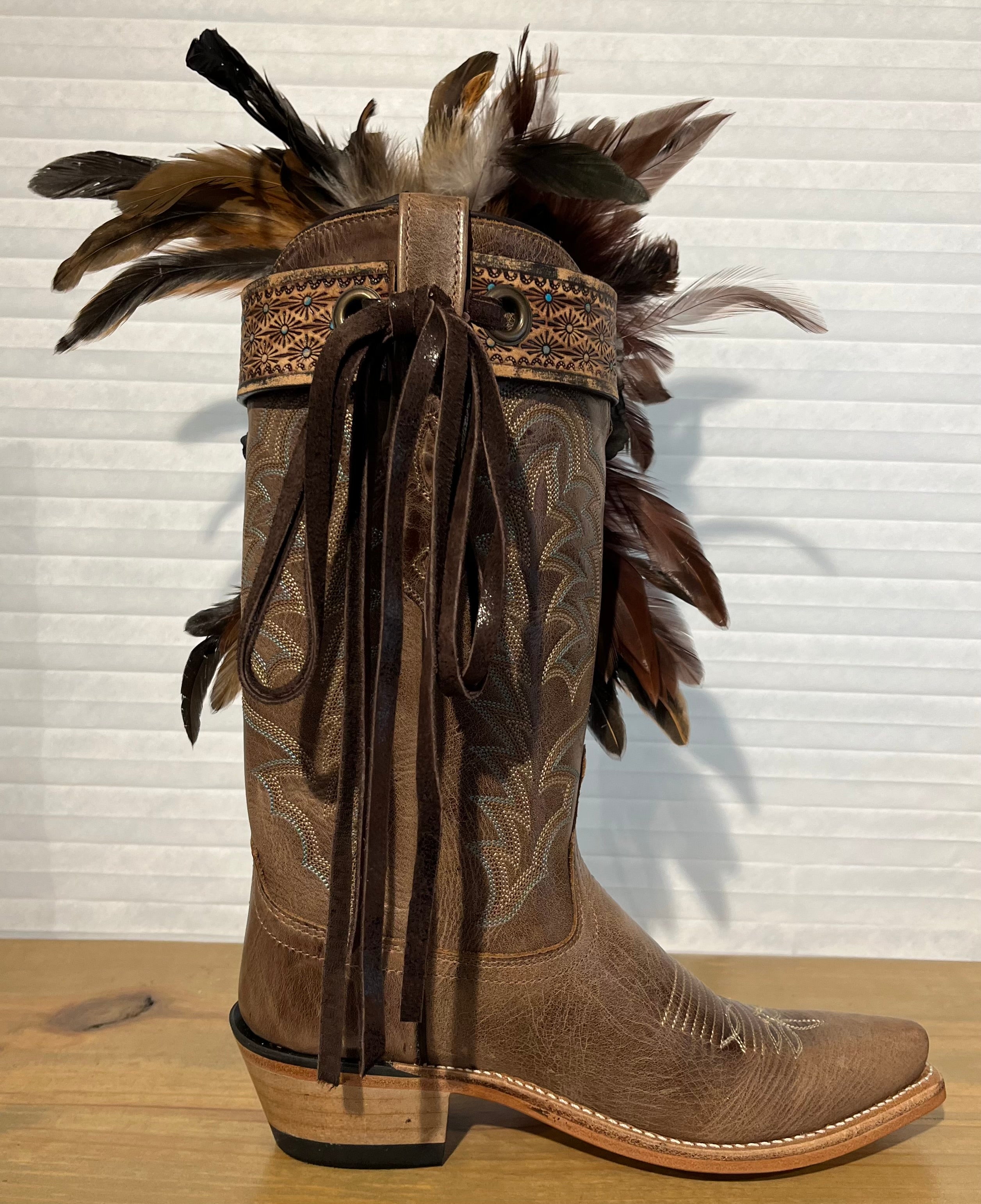 One of a Kind Boot Wrap/Belt/Turquoise