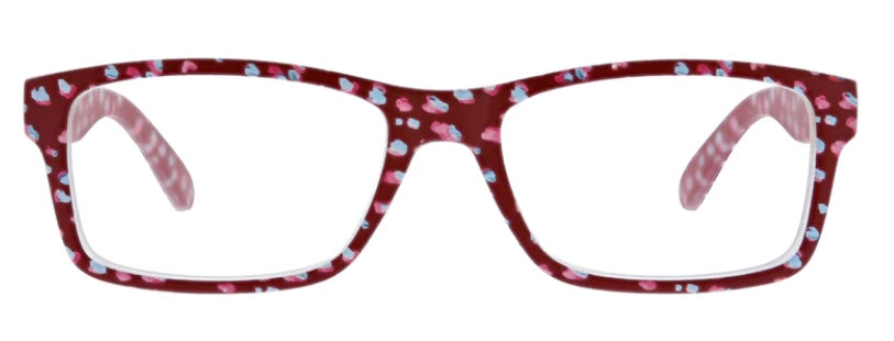 Dappled Dot Focus Red- Peepers Reading Glasses