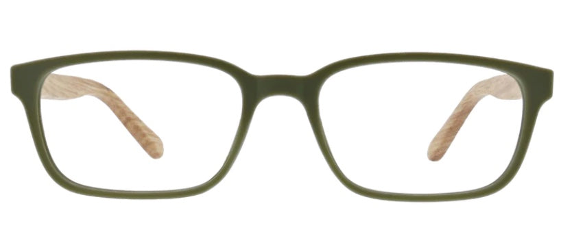 River Focus Green/Wood - Peepers Reading Glasses