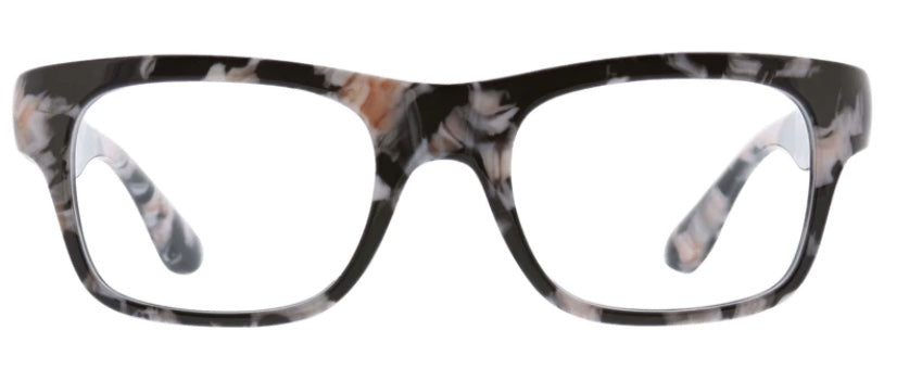 Juniper Focus Black Marble - Peepers Reading Glasses