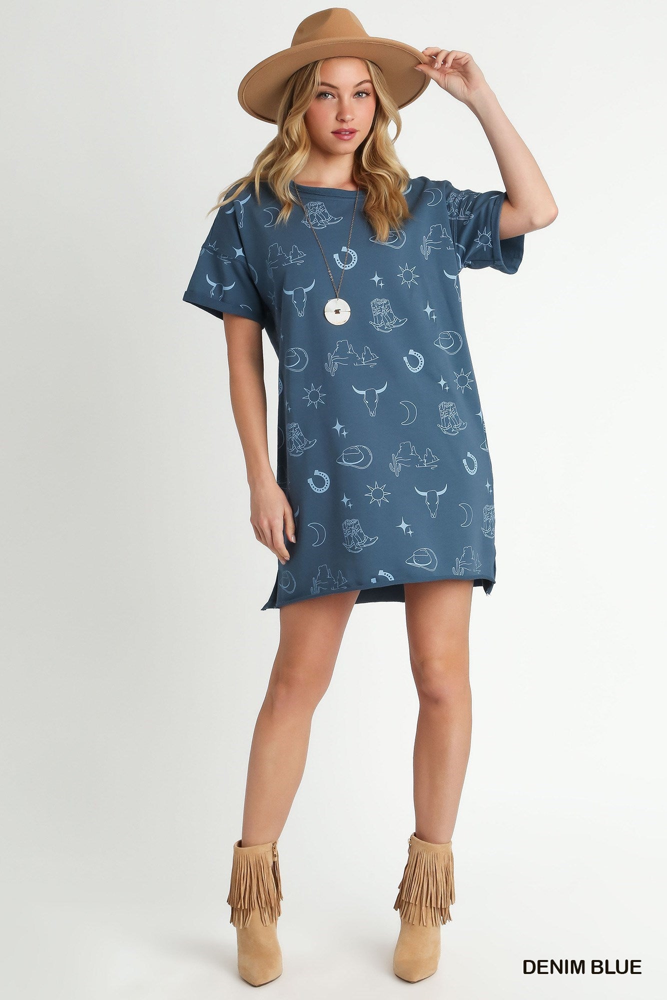 Perfect for the Rodeo Denim Blue Dress