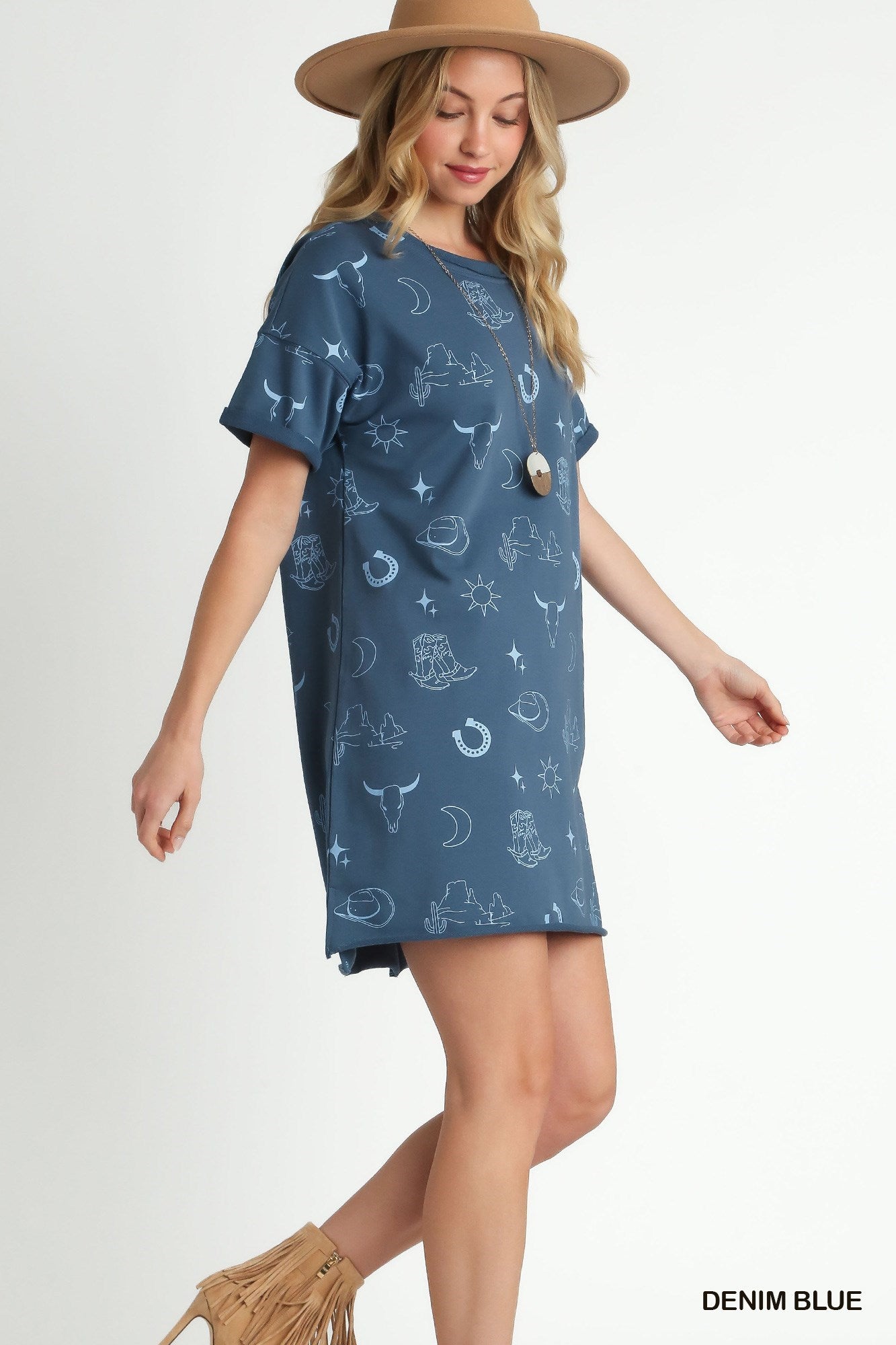 Perfect for the Rodeo Denim Blue Dress