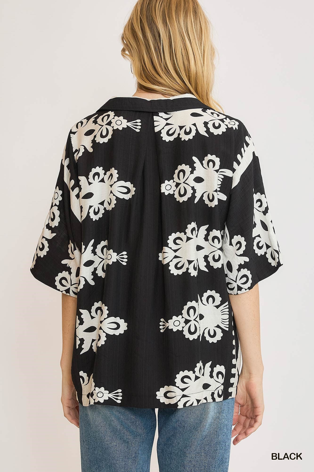 Black & White Oversized Top