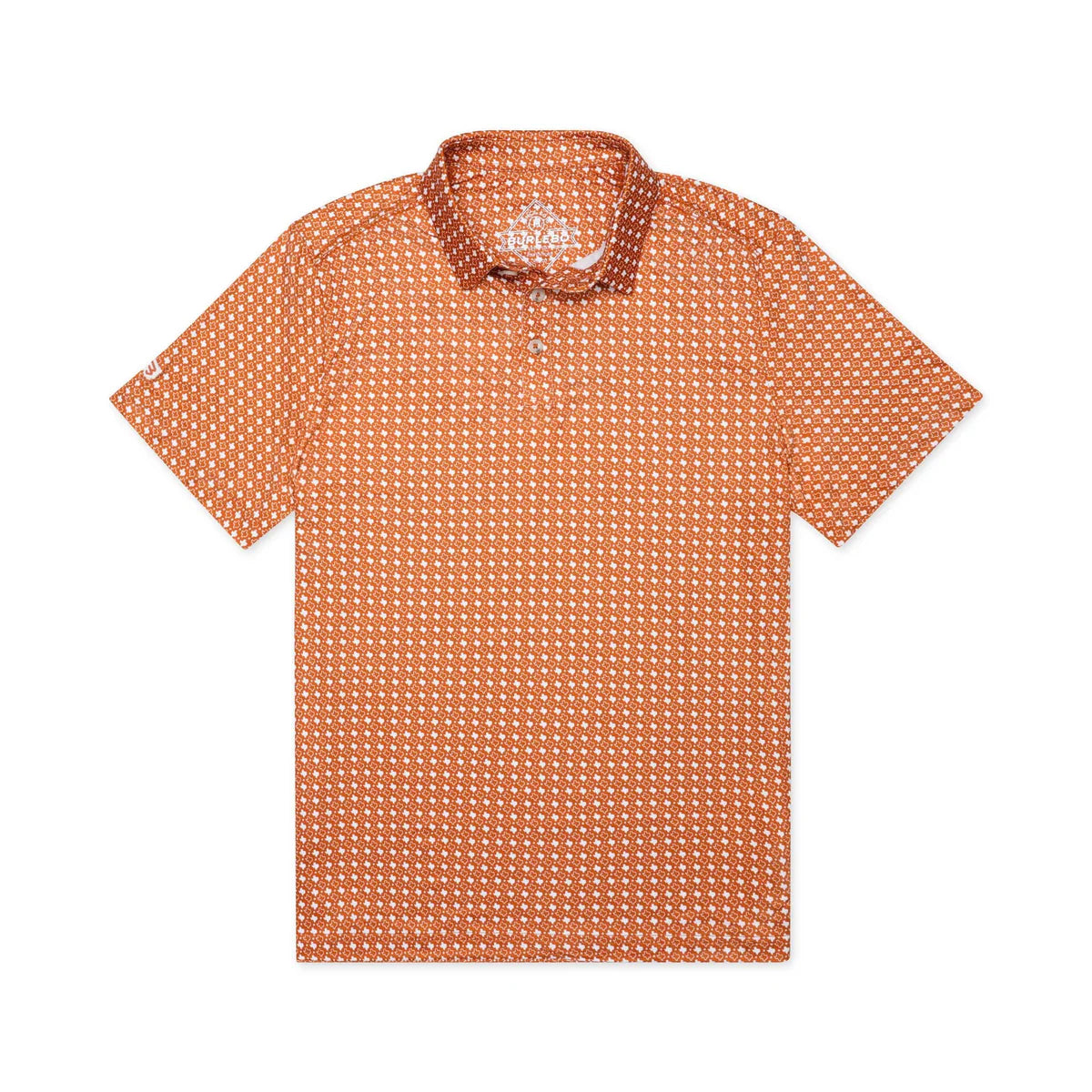 Performance Polo by Burlebo- Texas Orange & White