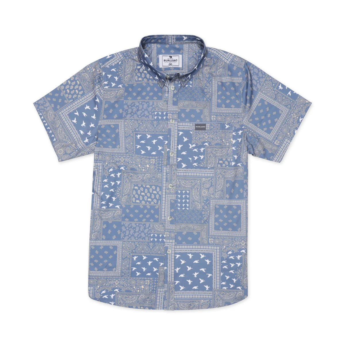 Duck Paisley- Performance Button Up by Burlebo
