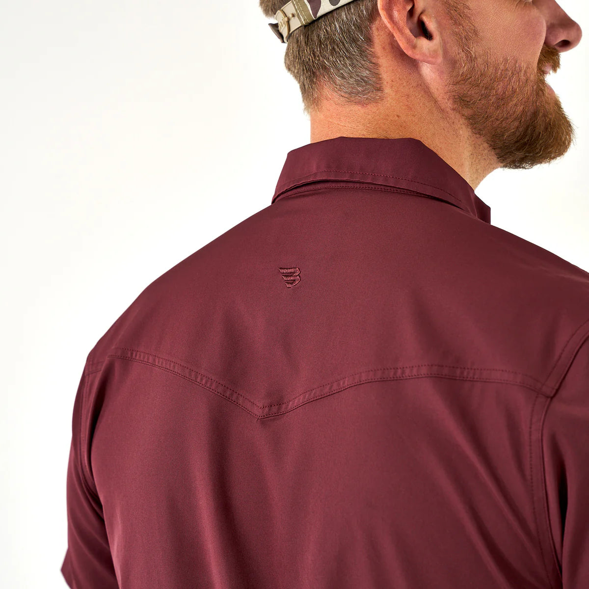 Performance Western Shirt By Burlebo- Maroon