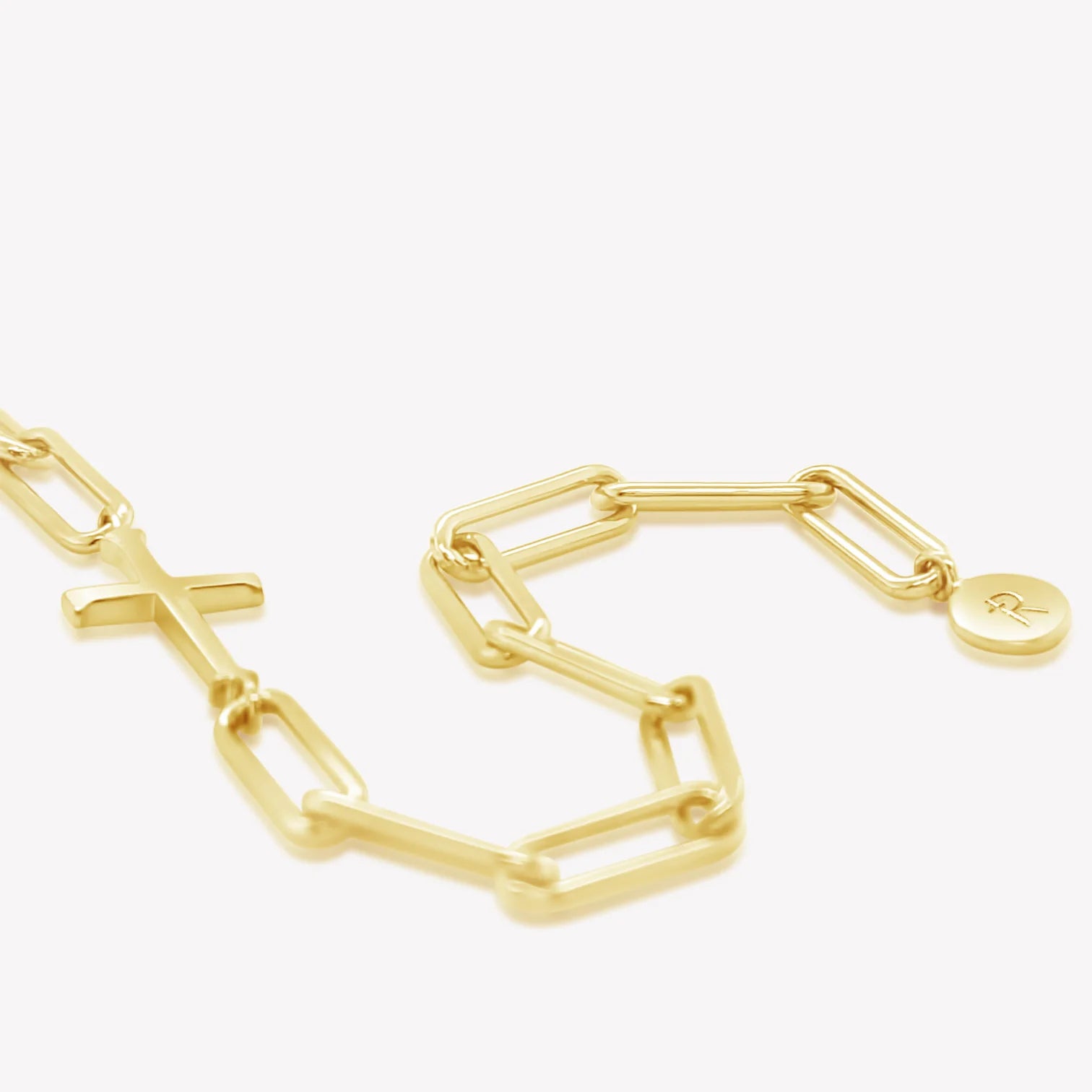 Chain Breaker Cross Bracelet-Gold