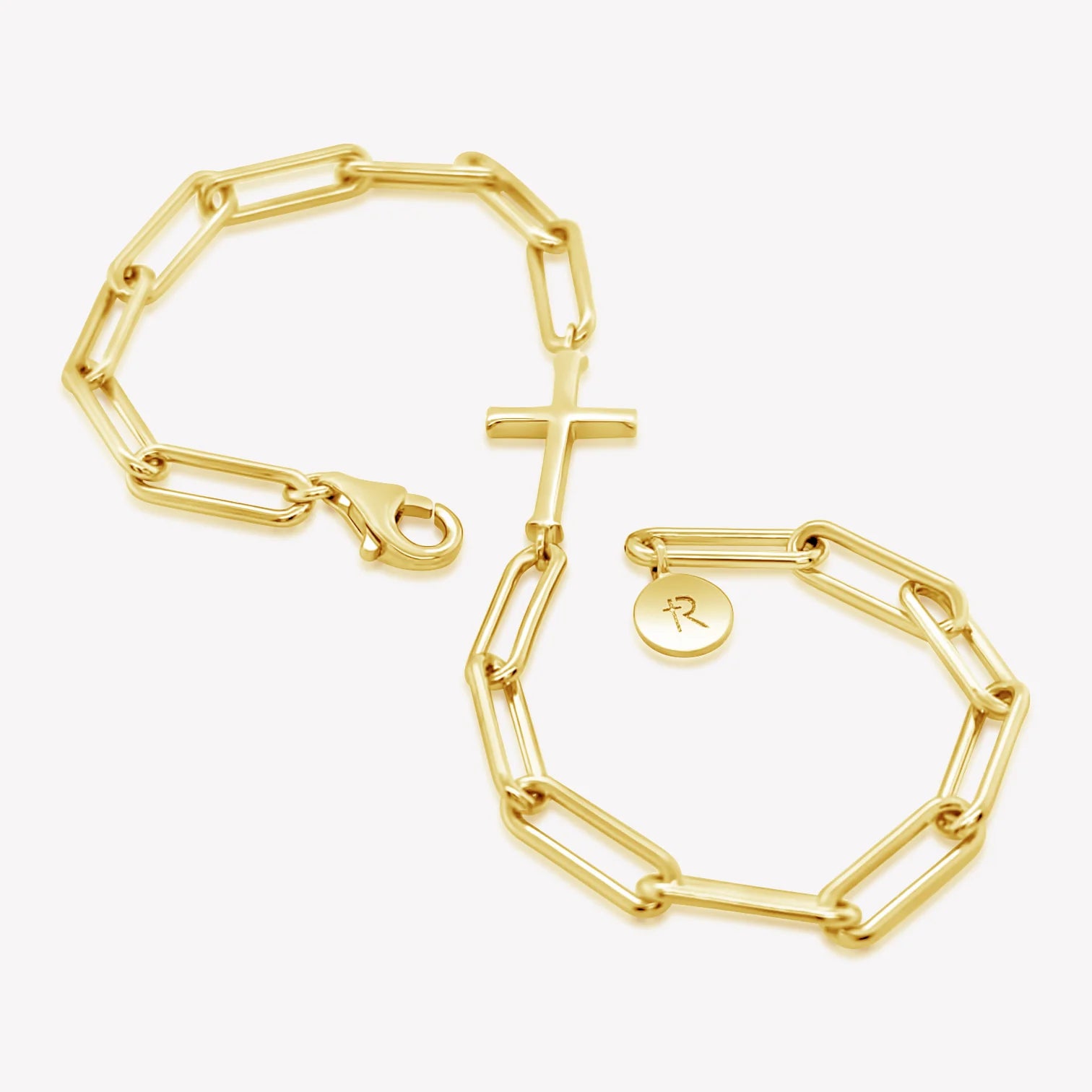 Chain Breaker Cross Bracelet-Gold