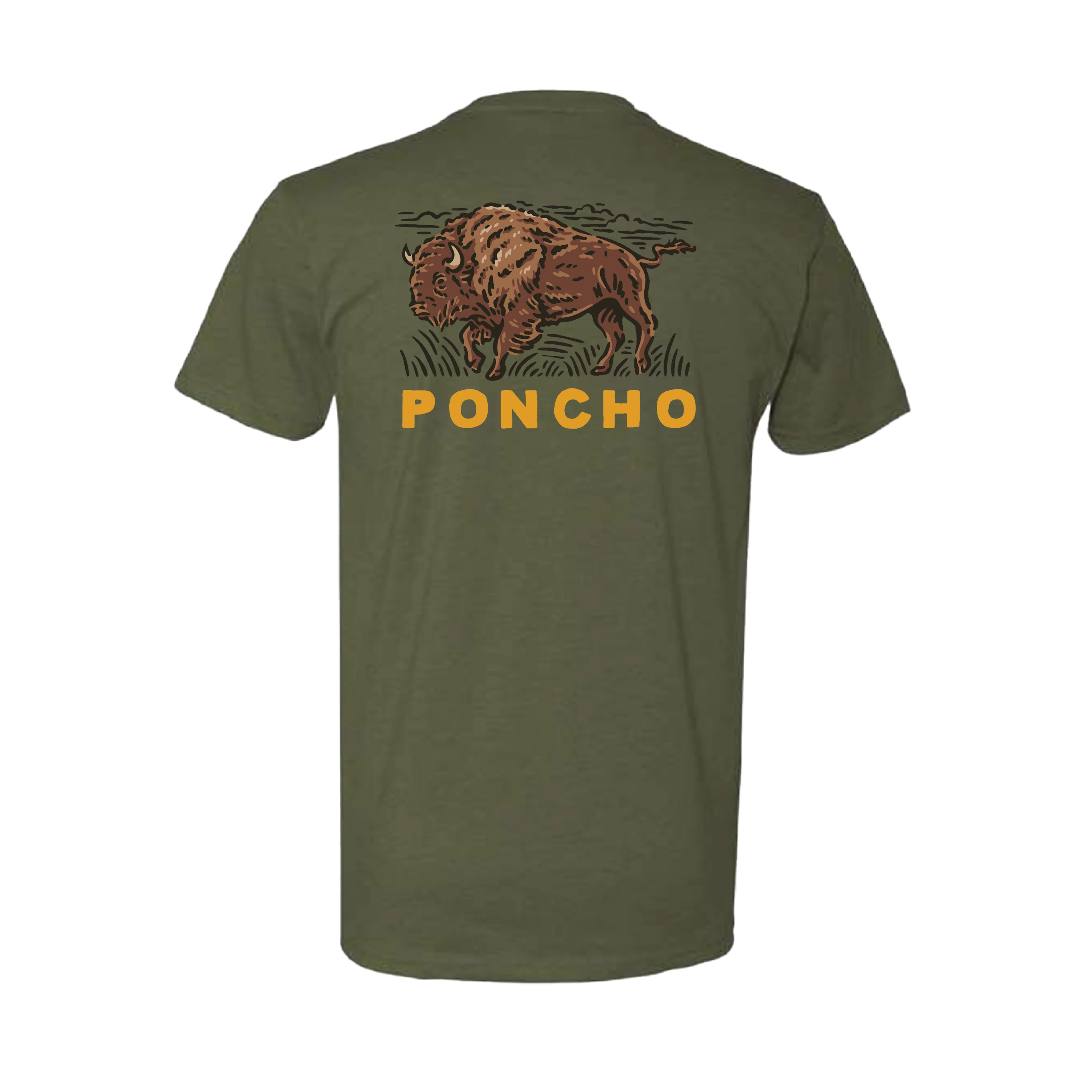 Roaming Bison T-shirt By Poncho