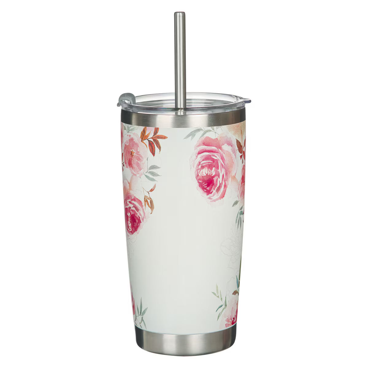 Be Still and Know Stainless Steel Tumbler with Straw - Psalm 46:10