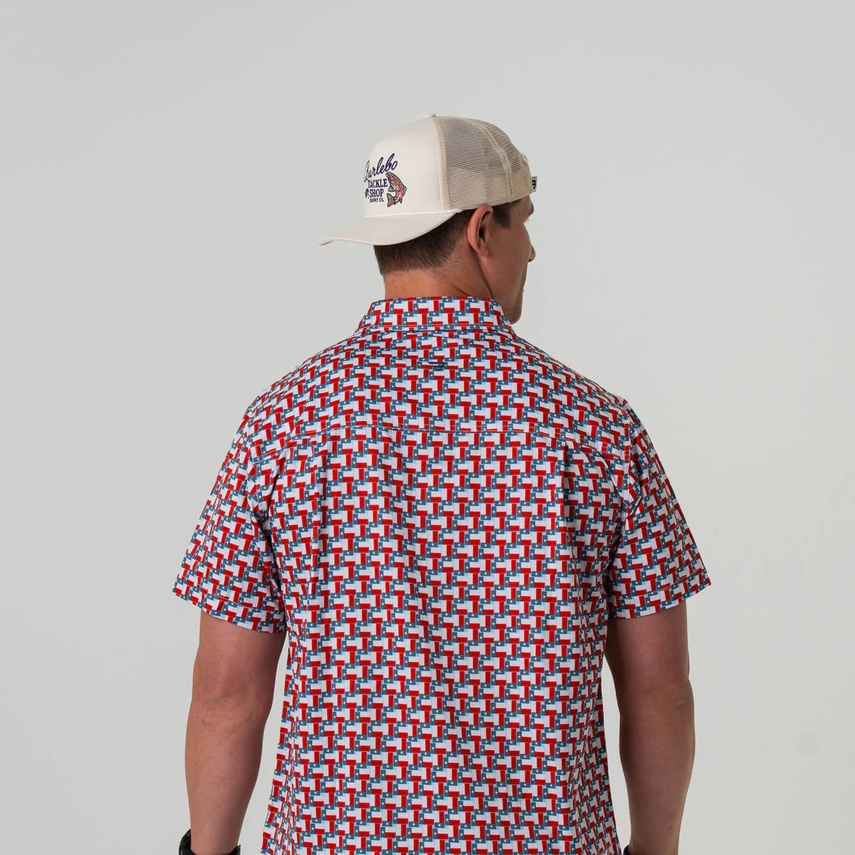 Texas Flags- Performance Button Up by Burlebo